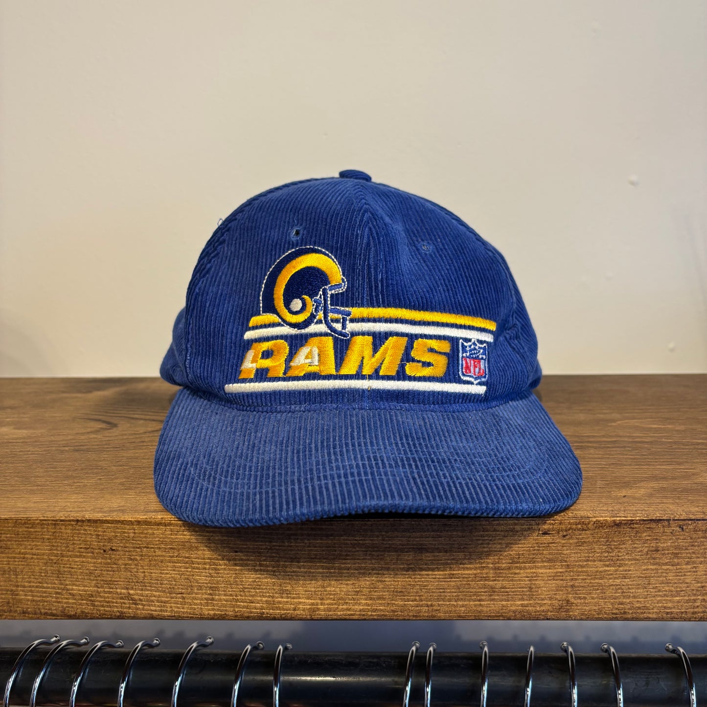 NFL Rams Cord Cap Blue (One Size)