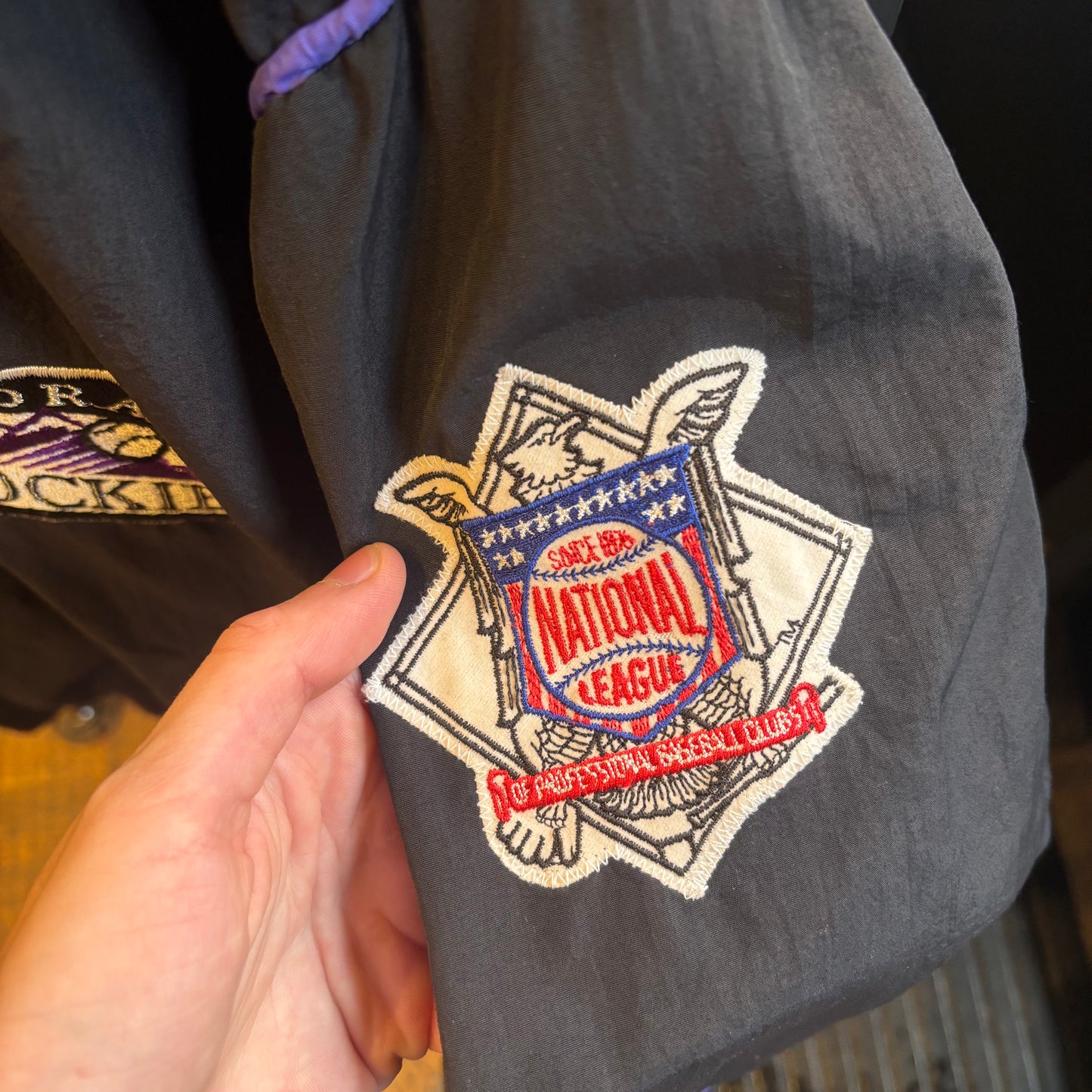 Starter 90s Colorado Rockies Jacket Black (Medium)