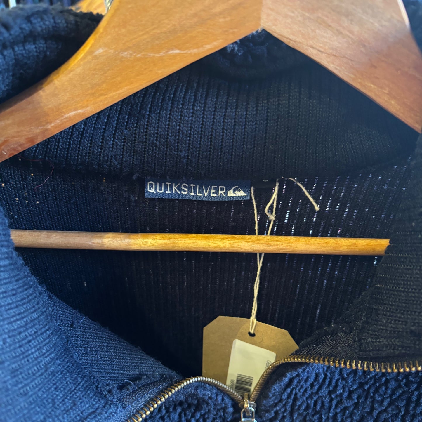 Quiksilver Quarter Zip Fleece Navy (Large)