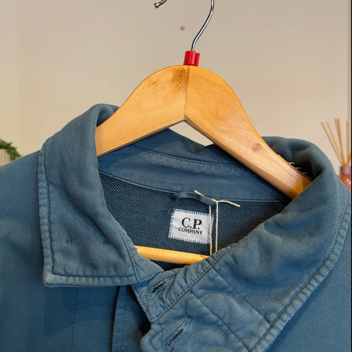 CP Company S/S 2014 Quarter Button Jumper Blue (Large)