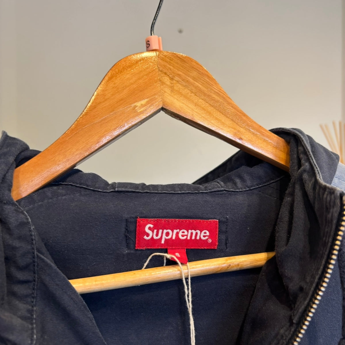 Supreme SS16 Twill Anorak Pullover Jacket Navy (Small)