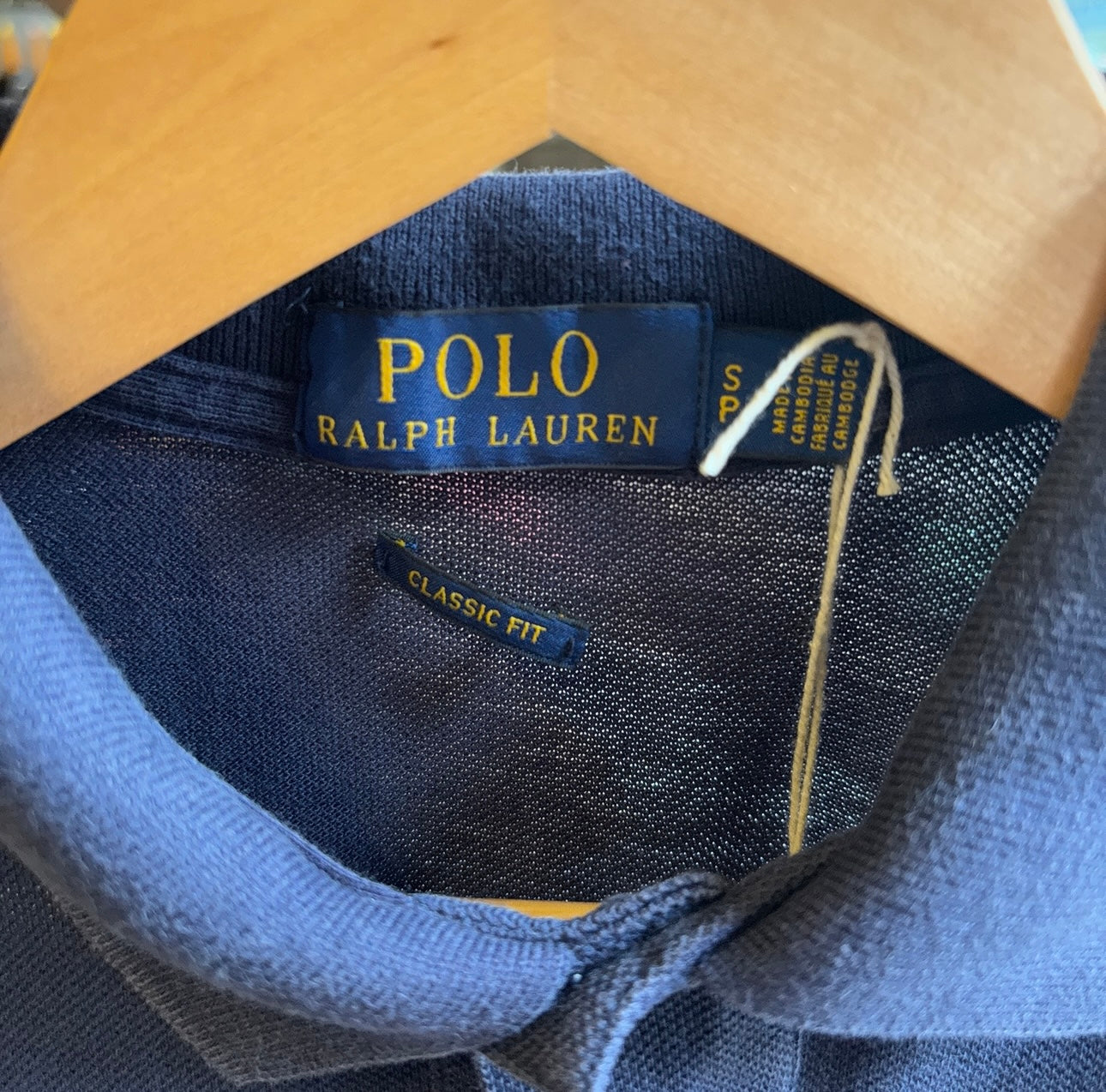 Ralph Lauren Polo Shirt Navy (Small)