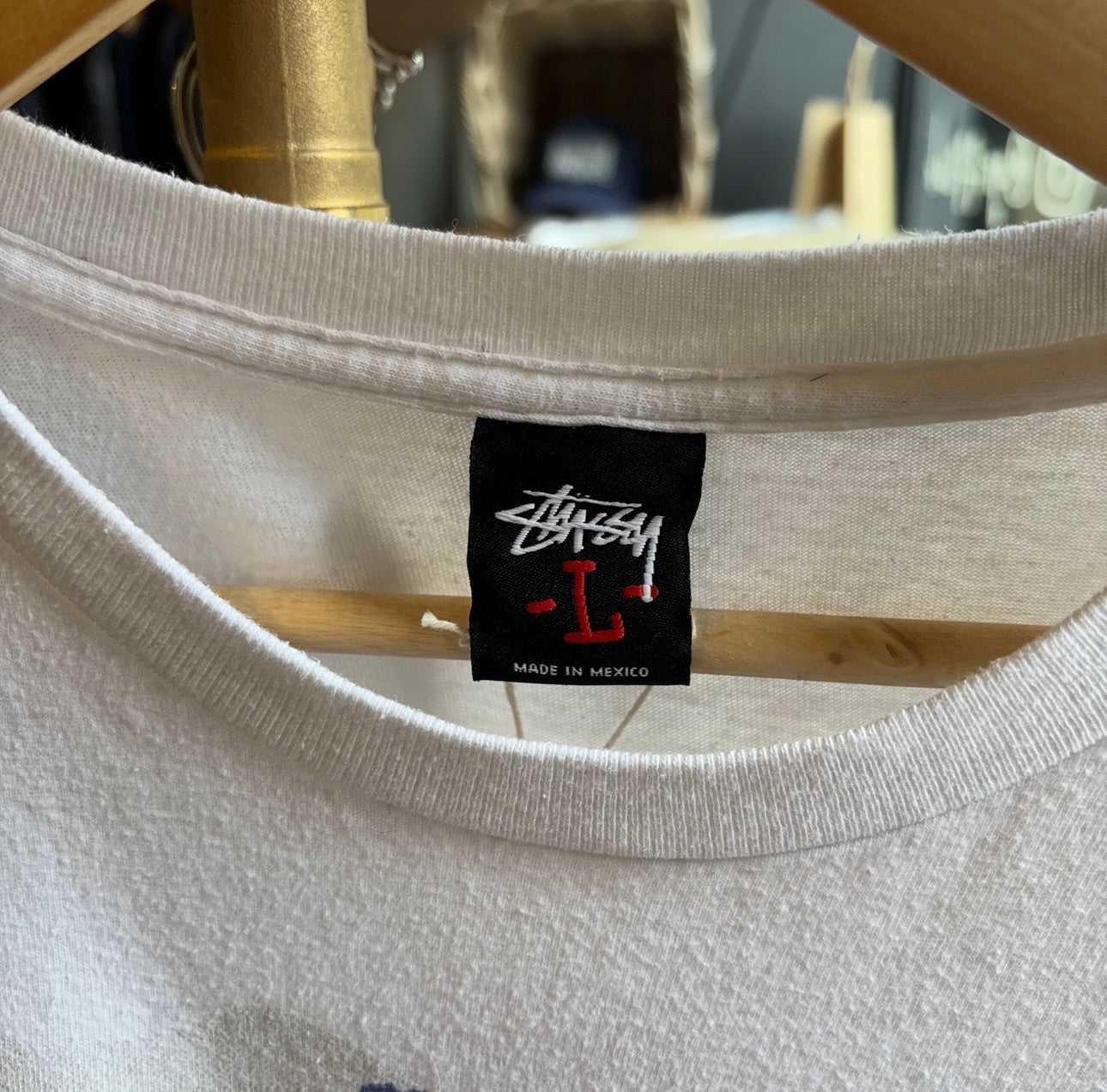 Stussy 2000's Graphic Print T-Shirt White (Large)