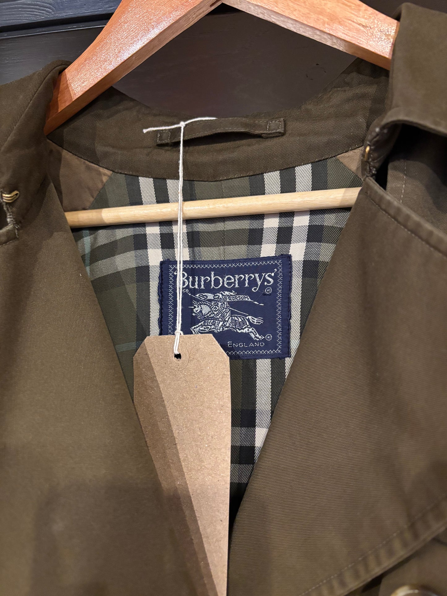 Burberry 70's Trench Coat Olive (16 Long)