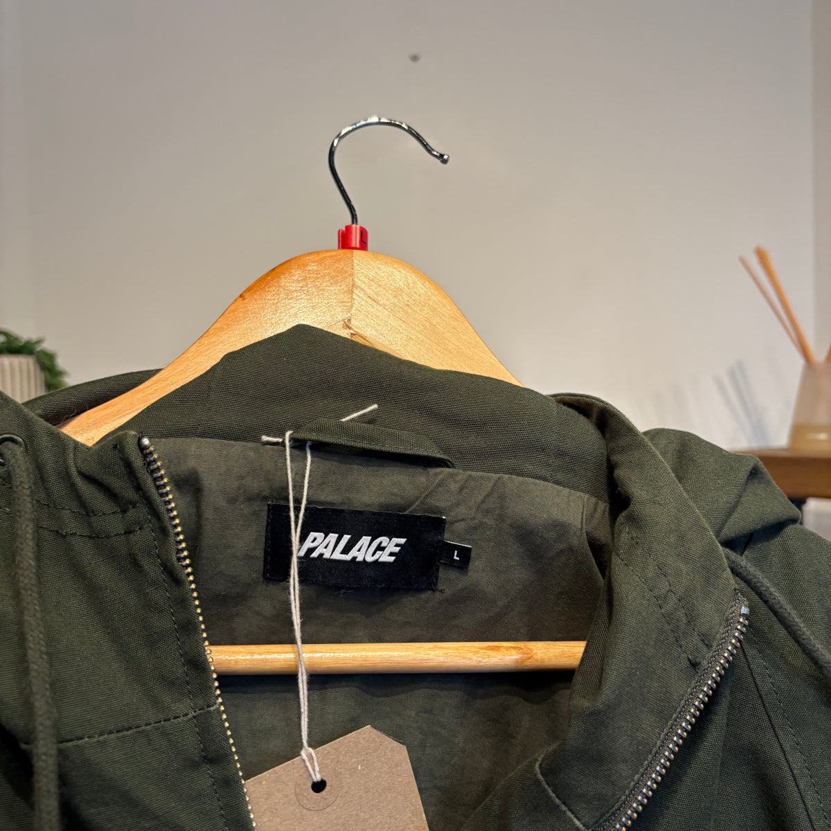 Palace SS21 Tri Flag Hooded Jacket Green (Large)