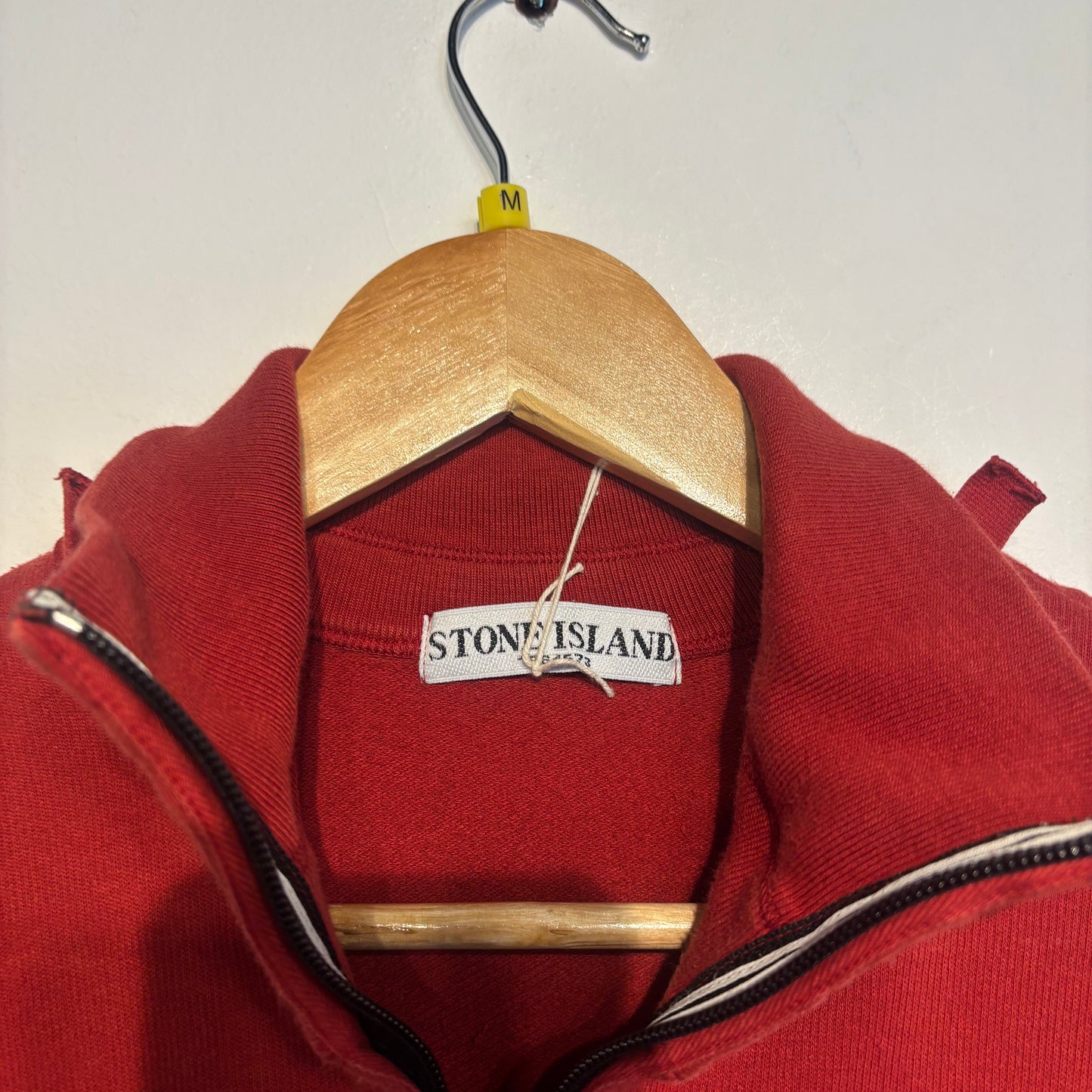 Stone Island S/S 2010 Quarter Zip Jumper Red (Medium)