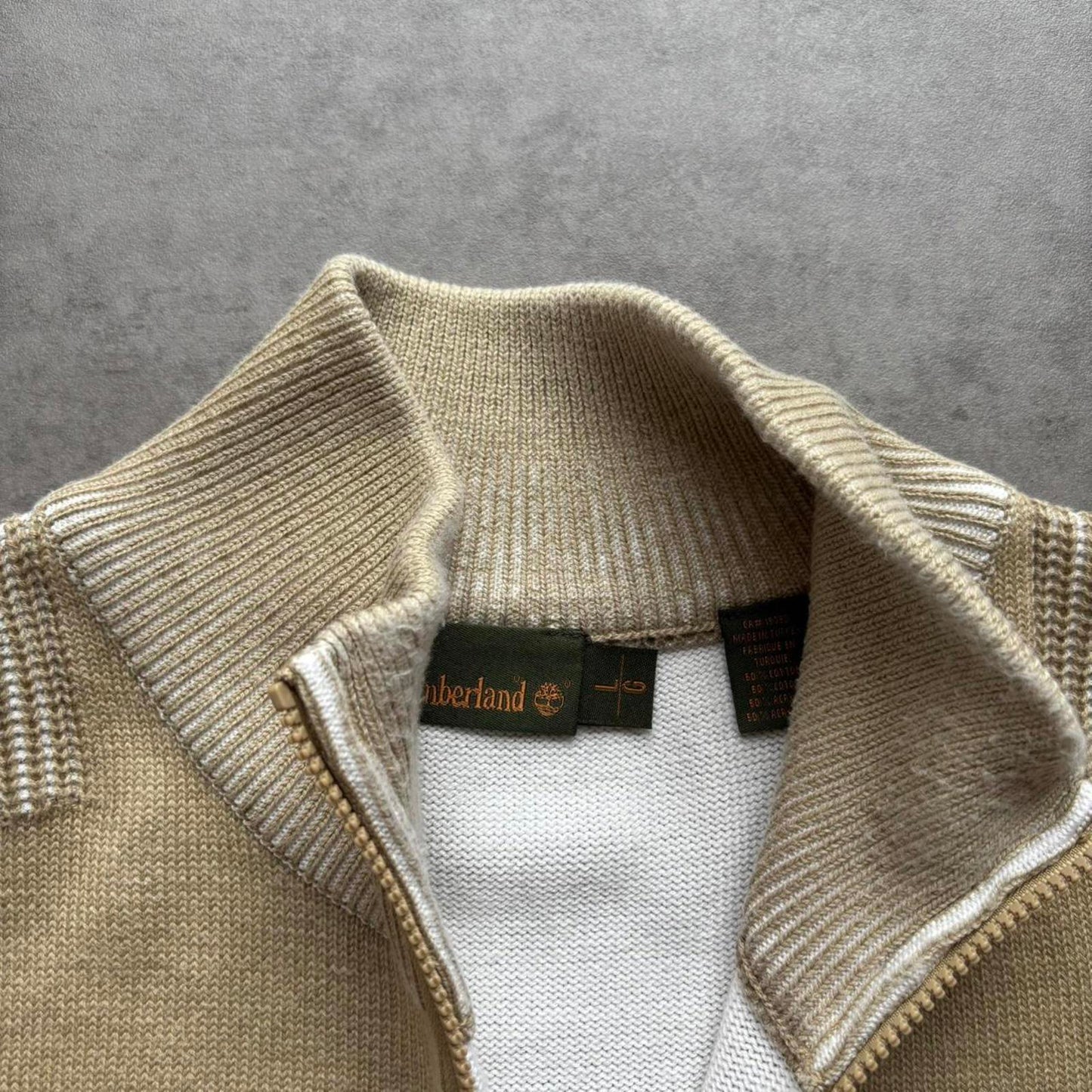 Timberland Zip Up Knit Beige (Large)