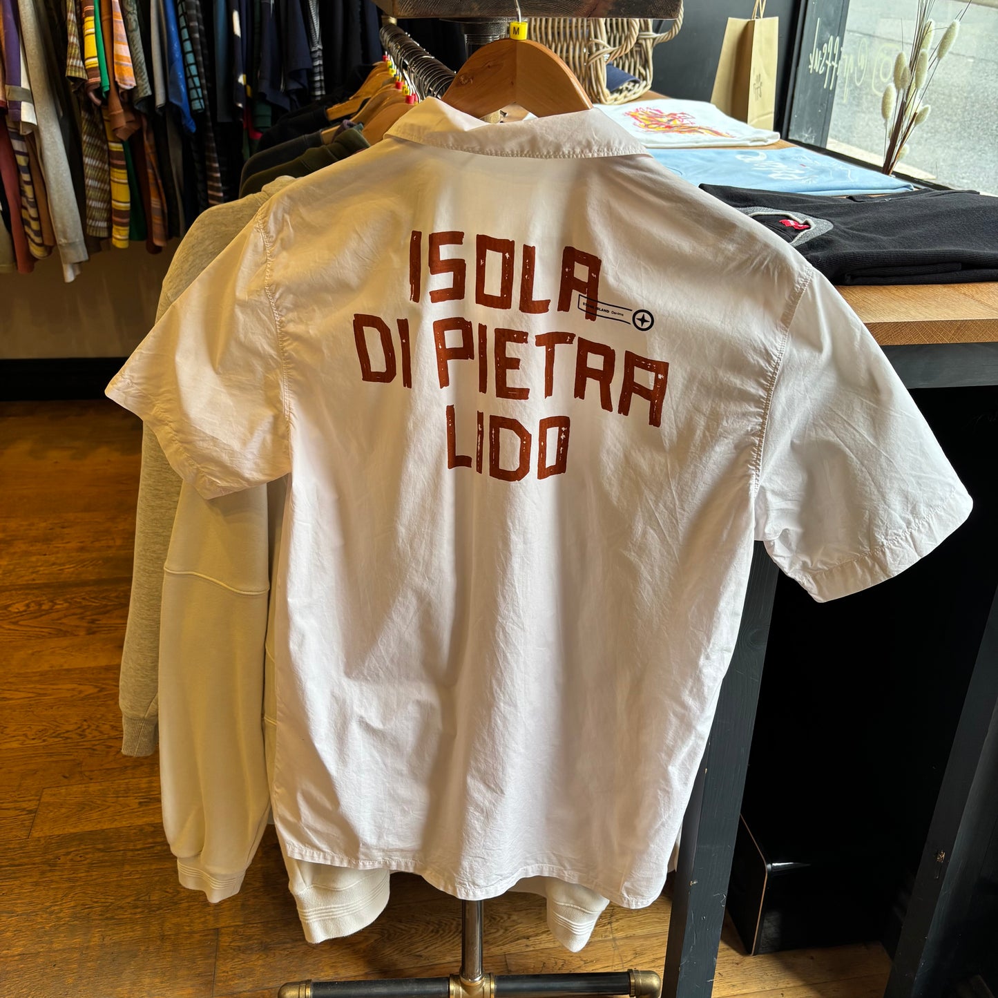 Stone Island Denims Isola Di Pietra Lido Shirt White (Medium)