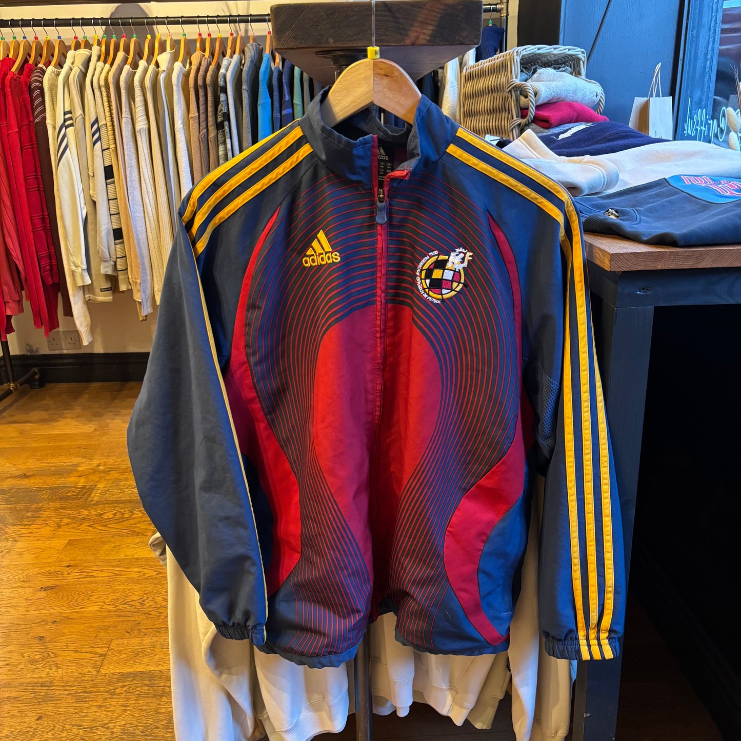 Adidas Spain 2006/08 Track Jacket Blue/ Red (Medium)