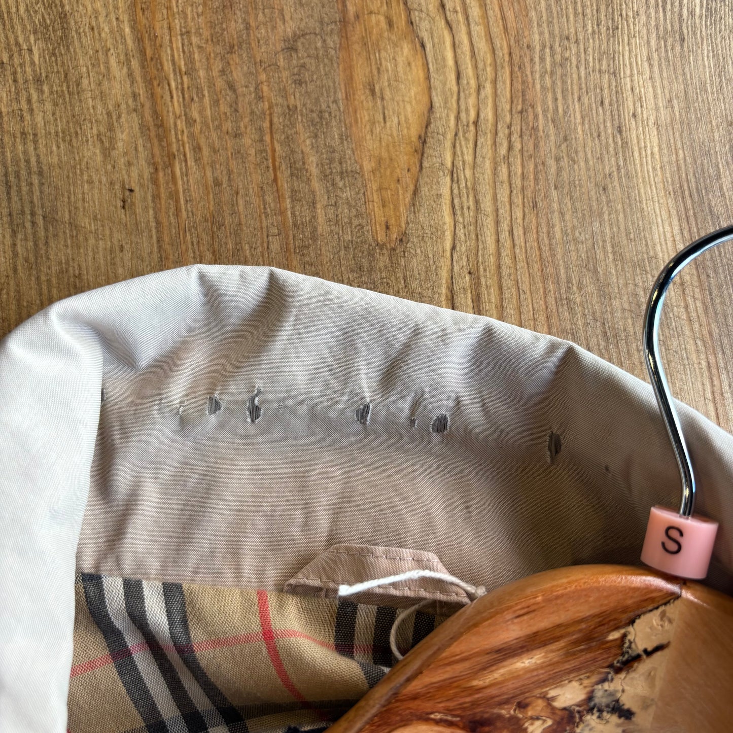 Burberry Harrington Zip Up Jacket Cream (Small)