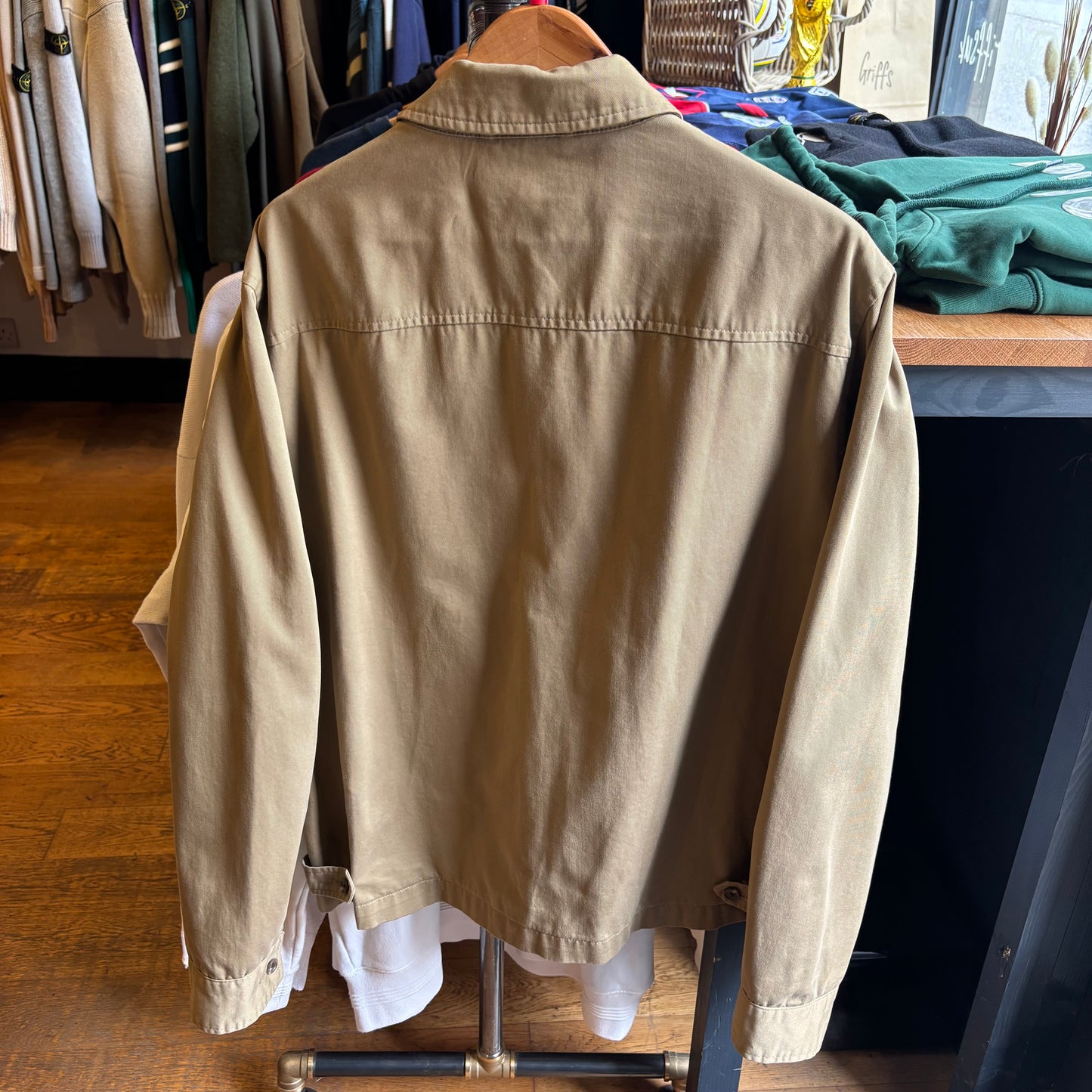 Ralph Lauren Harrington Zip Up Jacket Brown (Large)