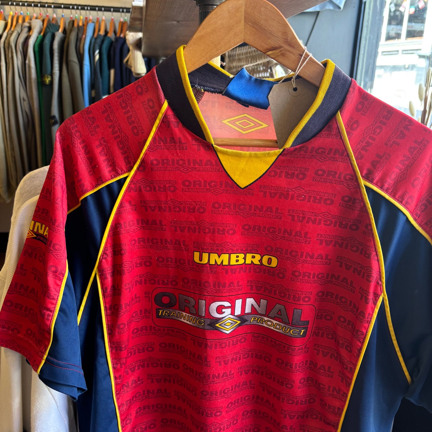 Umbro 90s Pro Sports T-Shirt Red (Large)