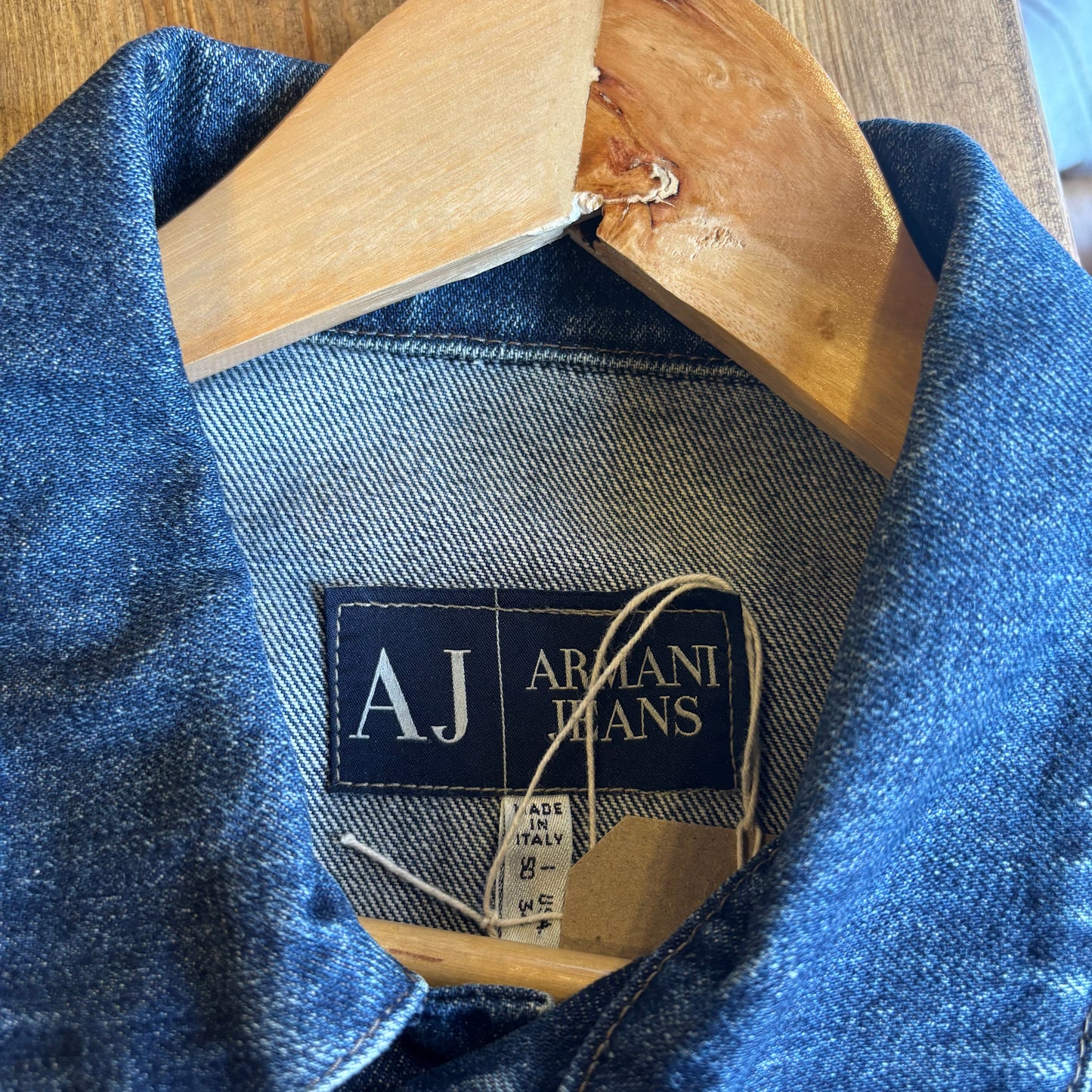 Armani Jeans Button Up Denim Jacket Navy (Small)