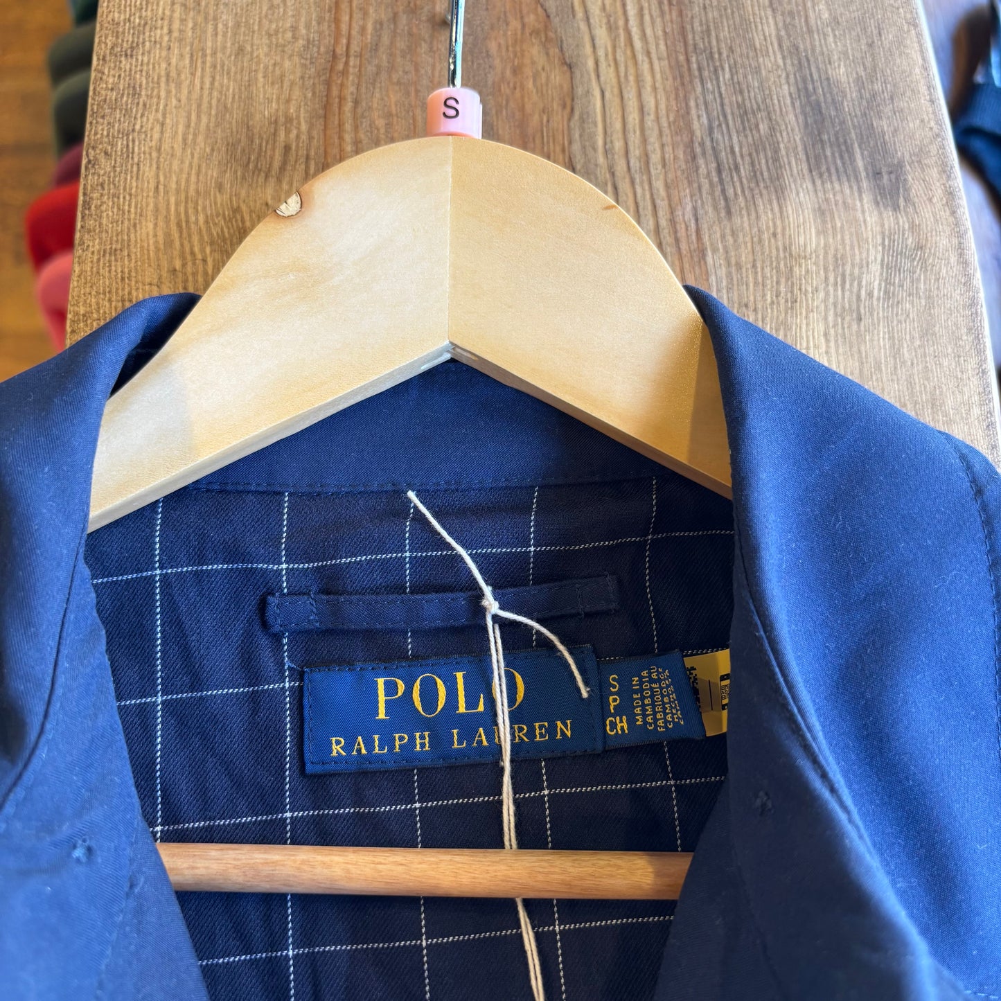Ralph Lauren Harrington Zip Up Jacket Navy (Small)