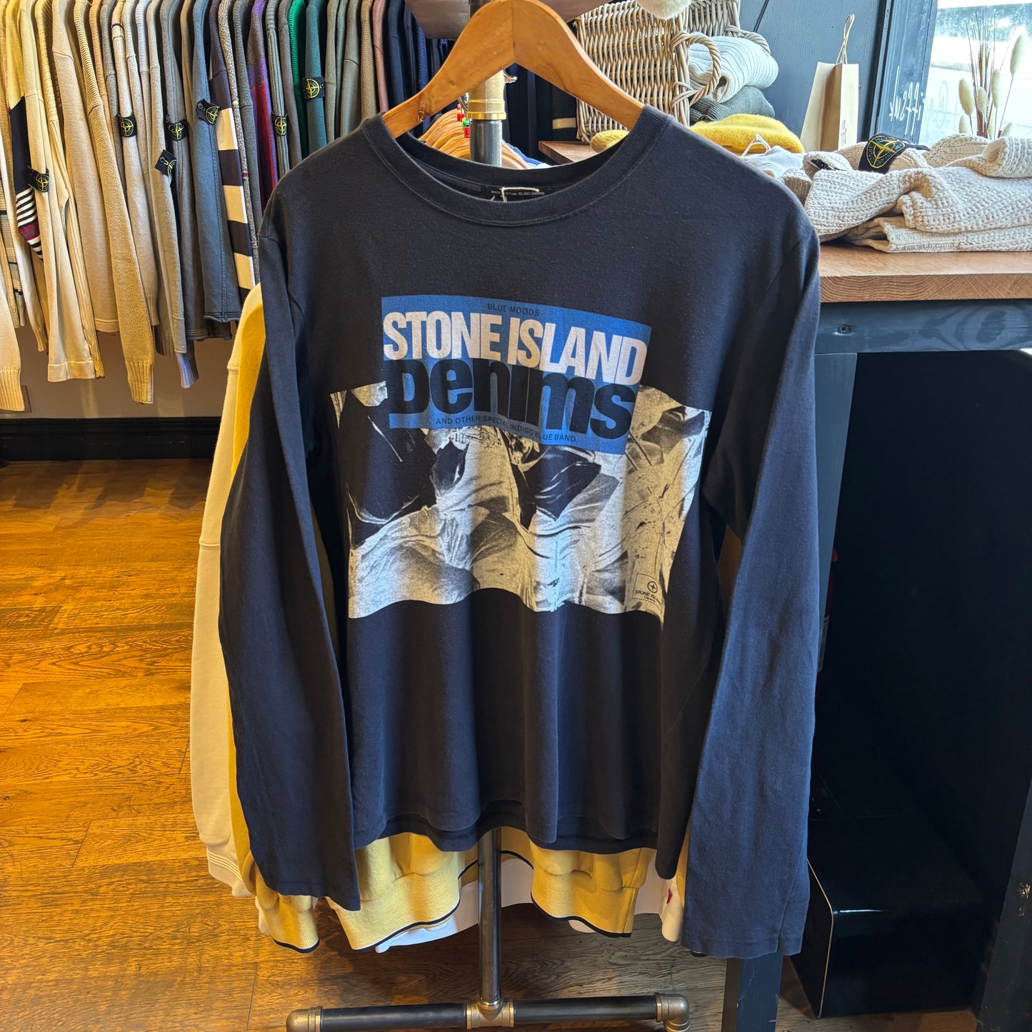 Stone Island Denims A/W 2006 Longsleeve T-Shirt Black (Medium)