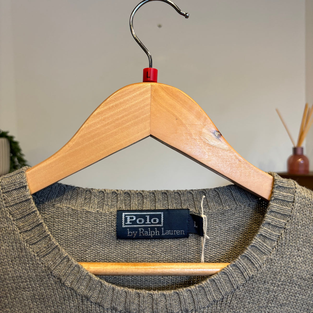Ralph Lauren Pullover Knit Jumper Grey (Large)