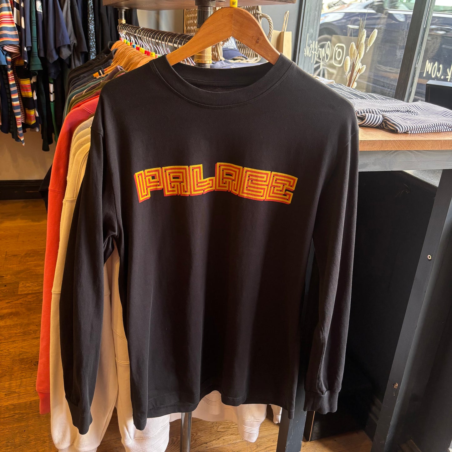 Palace FW18 Mazin Longsleeve T-Shirt Black (Medium)