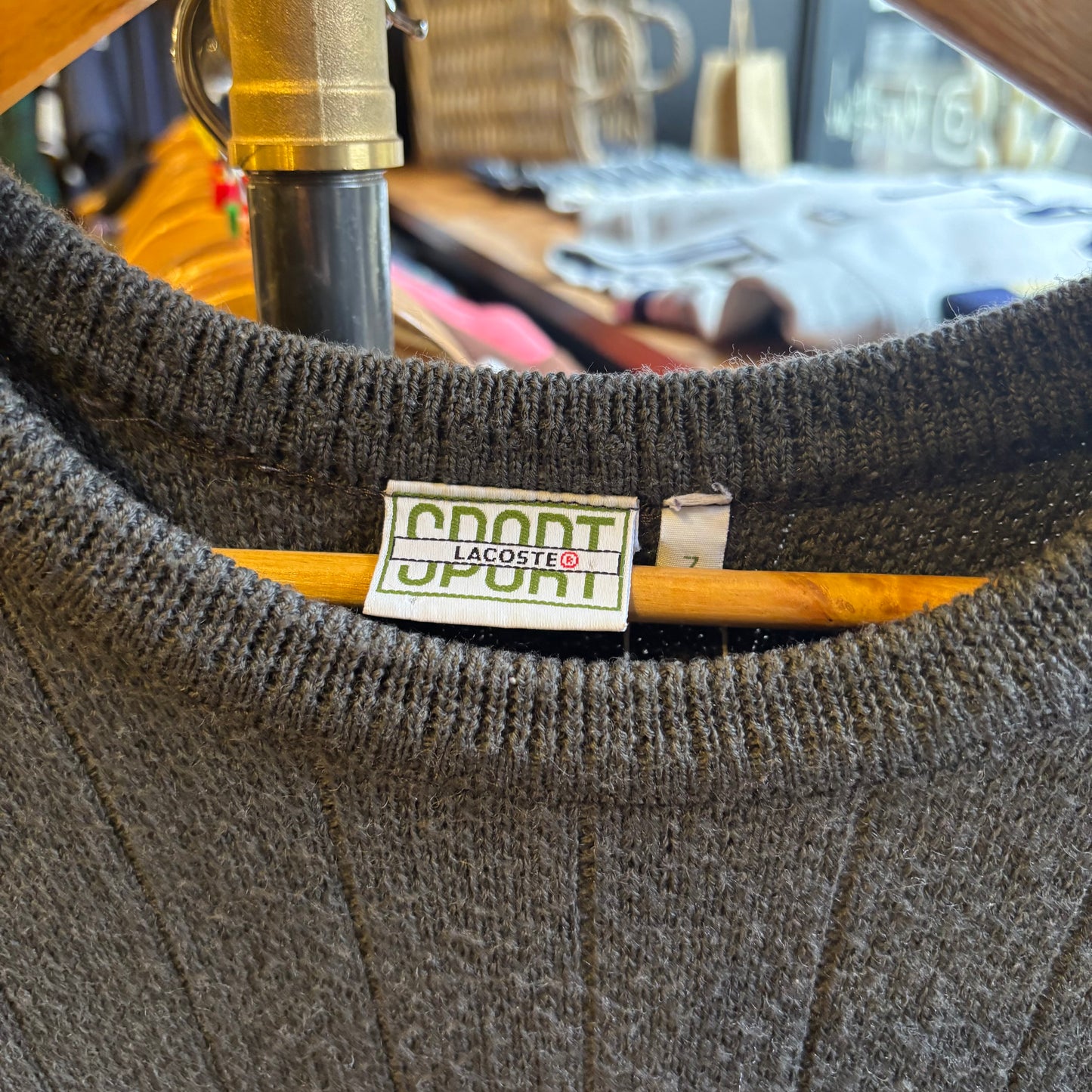 Lacoste Sport Chunky Knit Jumper Grey (XL)