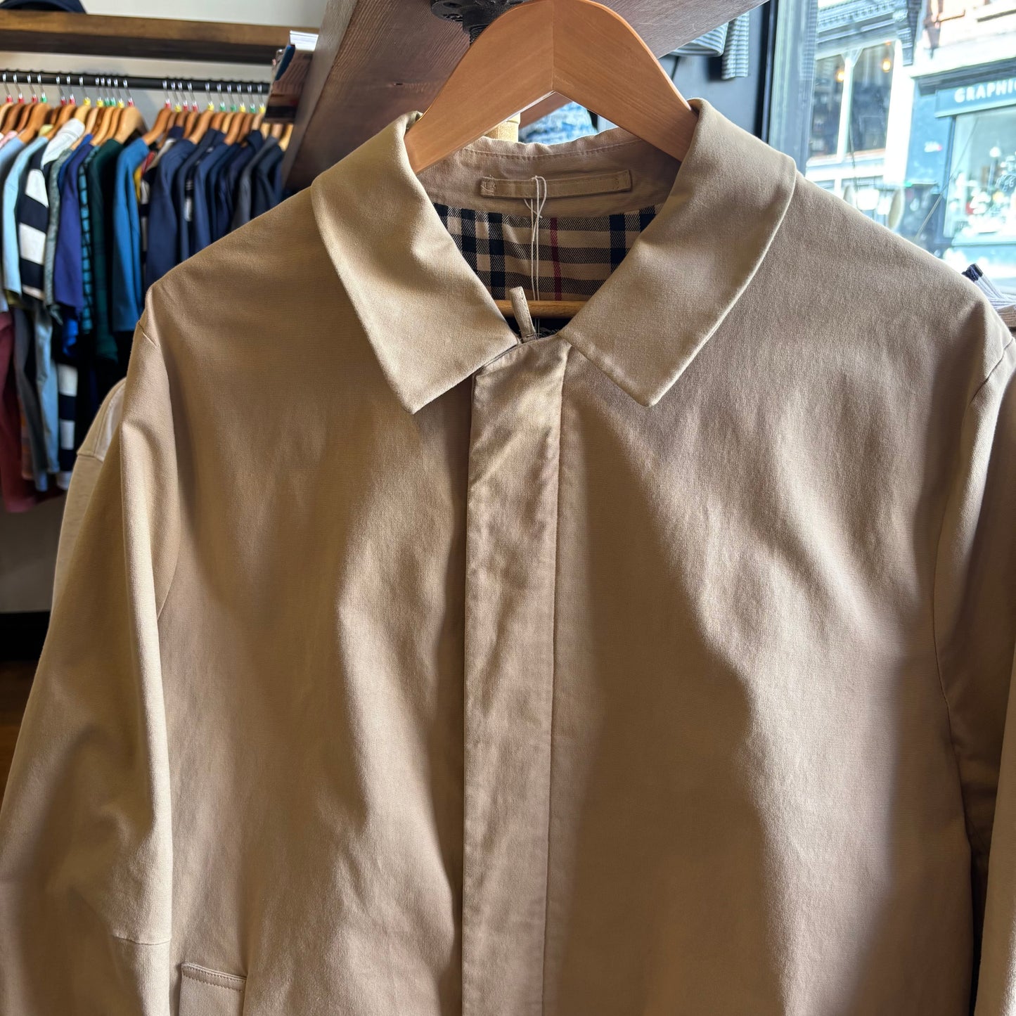 Burberry Zip Harrington Jacket Beige (Large)