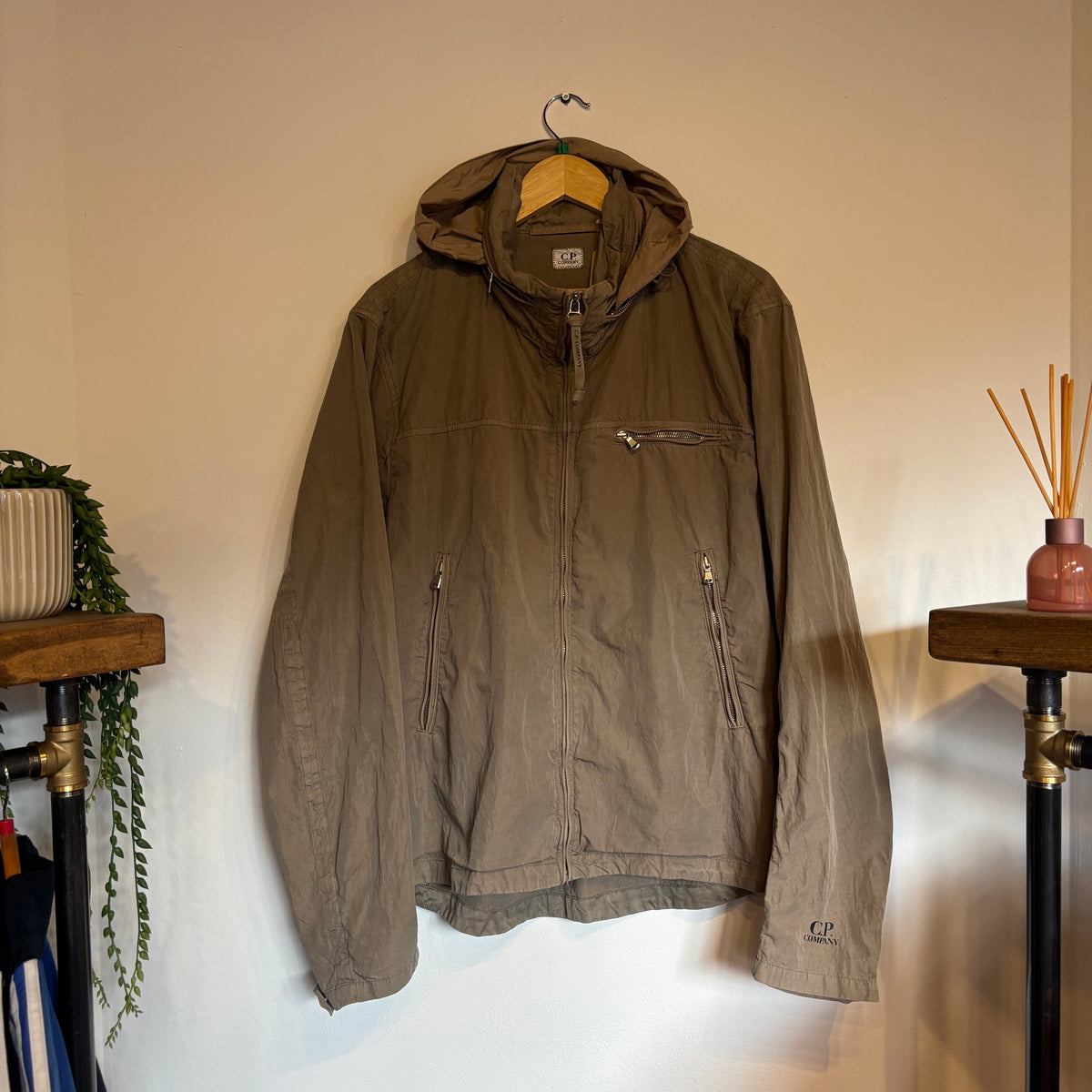 CP Company S/S 2007 Hooded Flight Jacket Beige (XL)