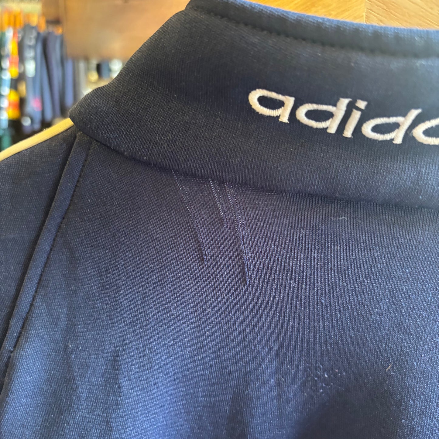 Adidas Zip Up Track Jacket Navy (Medium)