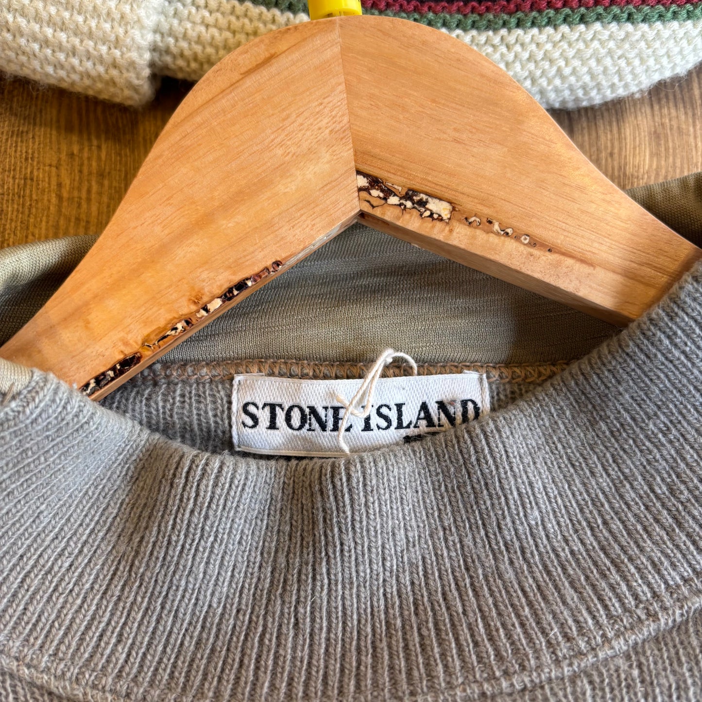 Stone Island 2000s Pullover Knit Jumper Grey (Medium)