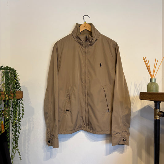 Ralph Lauren Windbreaker Zip Jacket Beige (Medium)