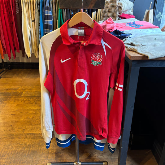 England Nike 2007/09 Long Sleeve Rugby Shirt (Small)