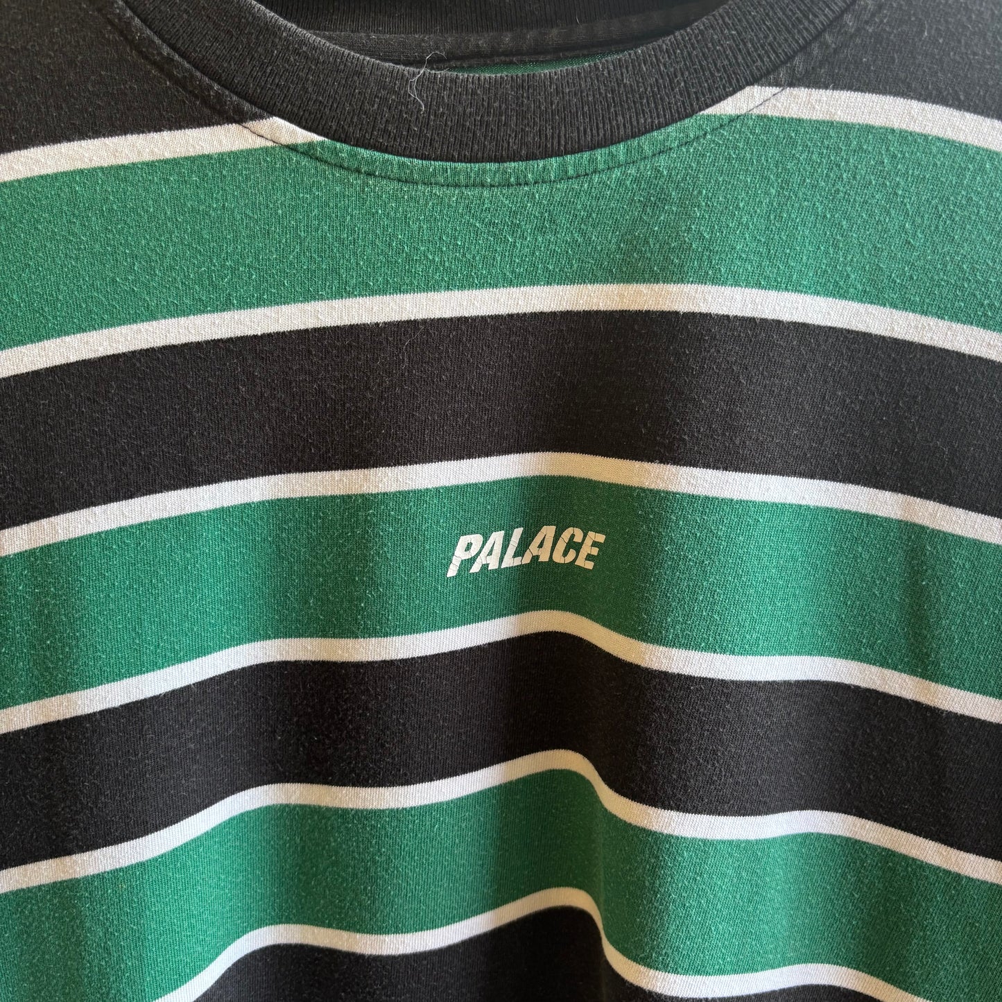 Palace FW17 Border Longsleeve T-Shirt Green/ Black (Small)