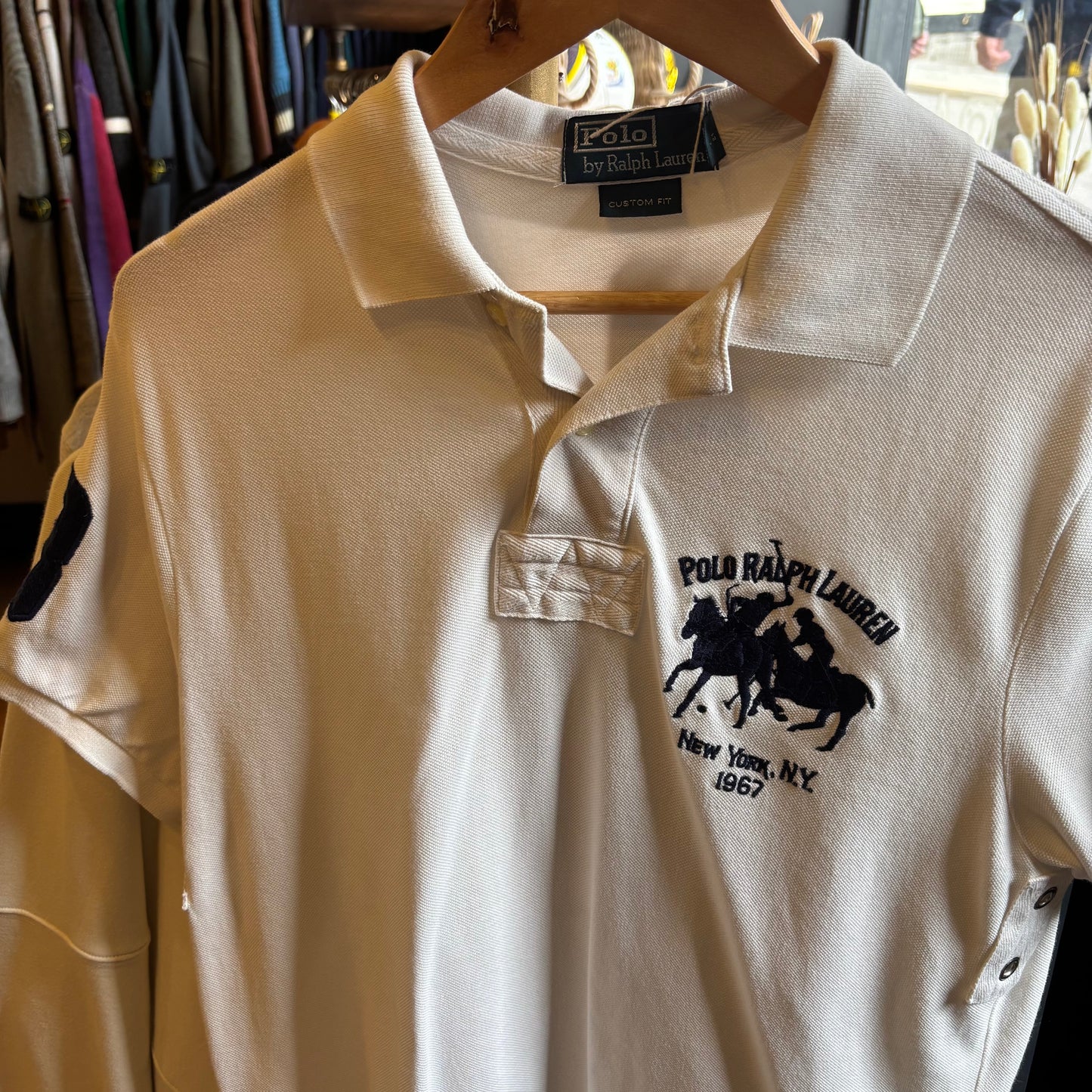 Ralph Lauren Big Pony Polo Shirt White (Large)