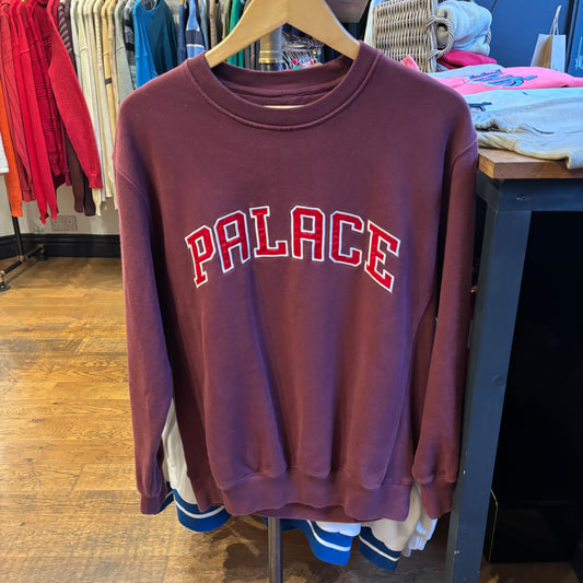 Palace FW20 Alas Crew Sweatshirt Burgundy (Medium)