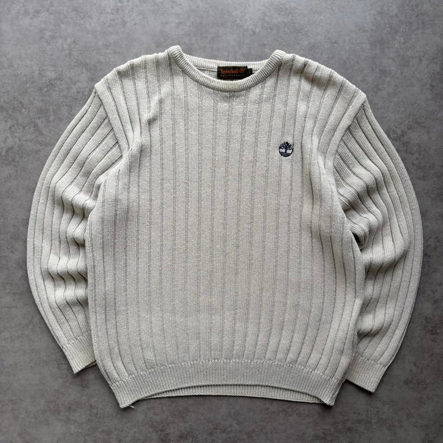 Timberland Ribbed Jumper Cream (Large)