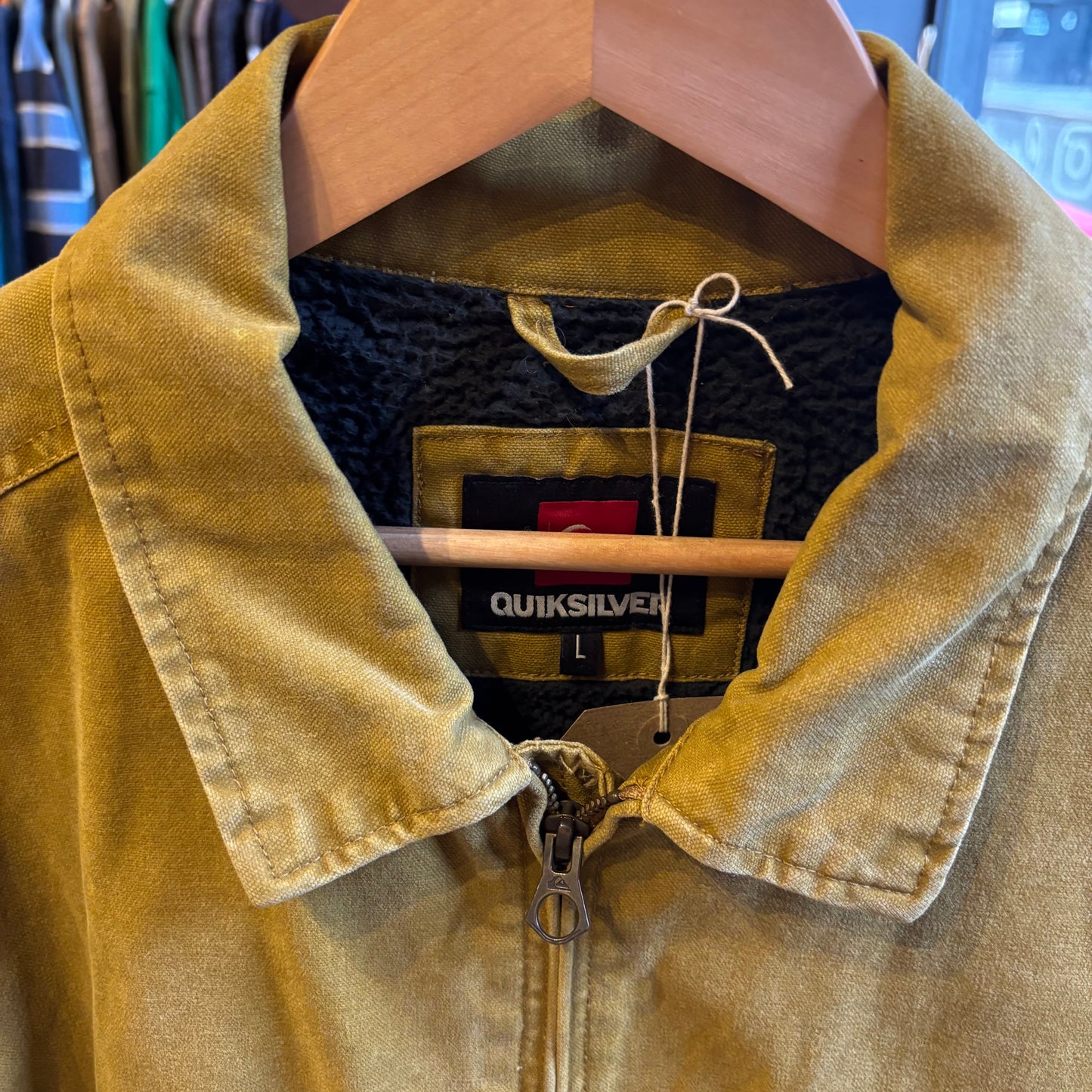 Quiksilver Fleece Lined Work Jacket Beige (Large)