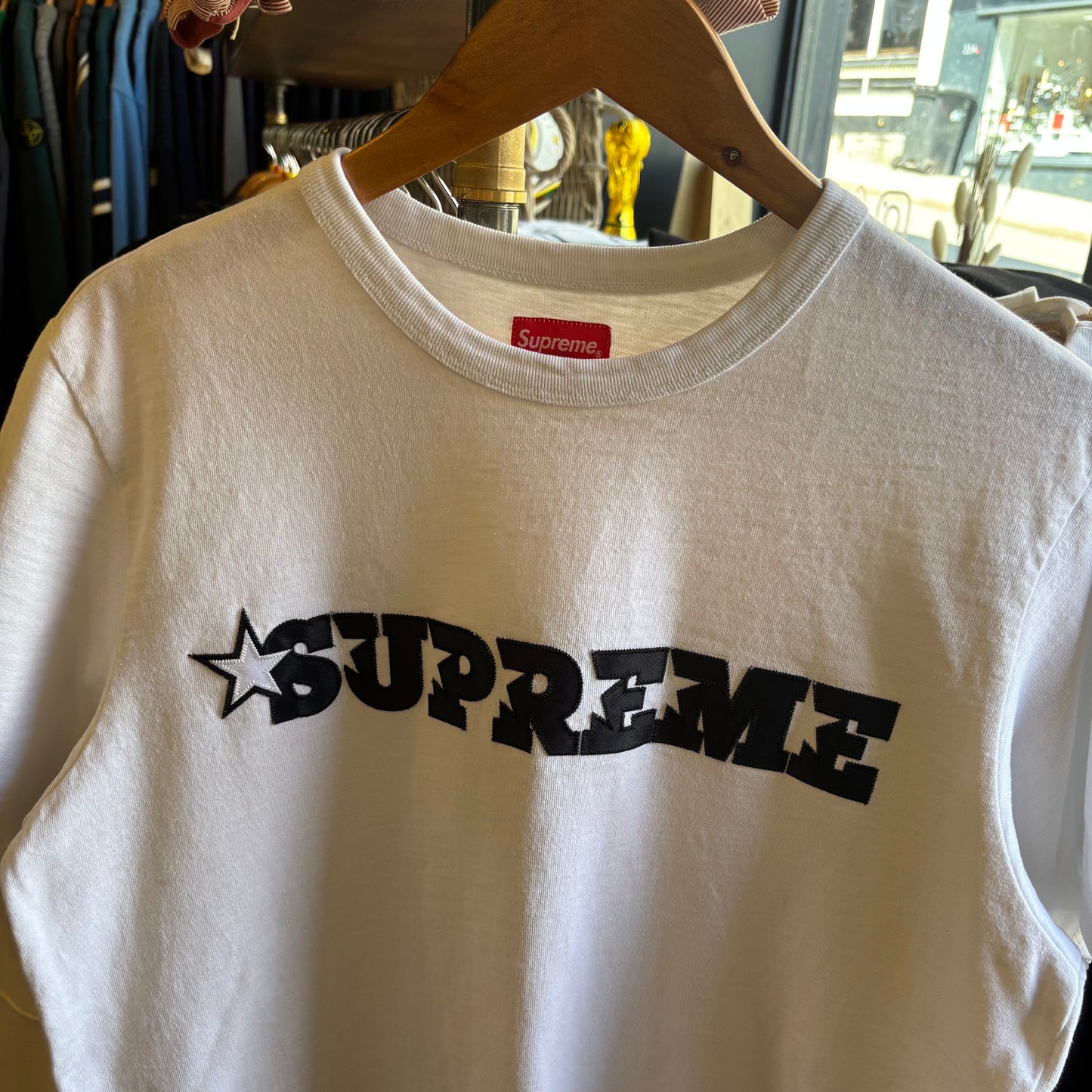 Supreme SS20 Star Logo T-Shirt White (Medium)
