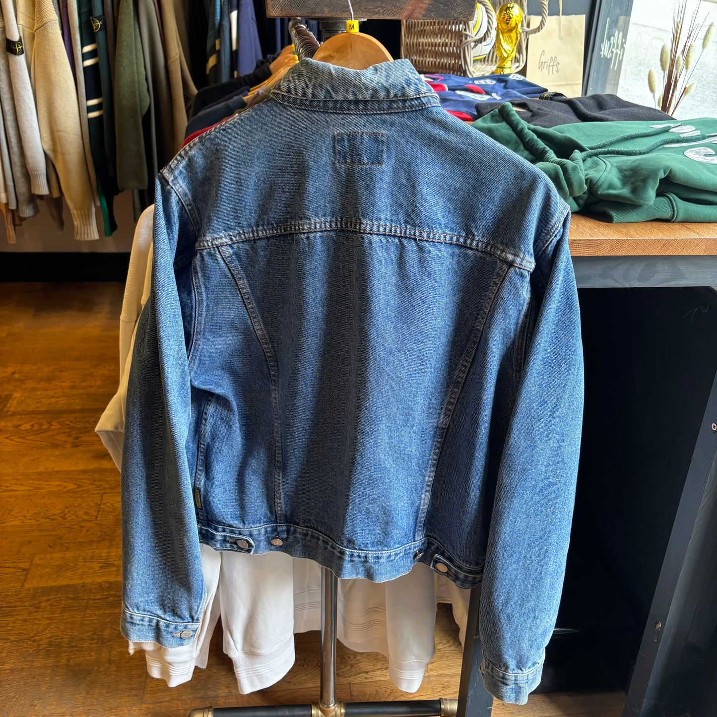Armani Jeans Button Up Denim Jacket Blue (Medium)