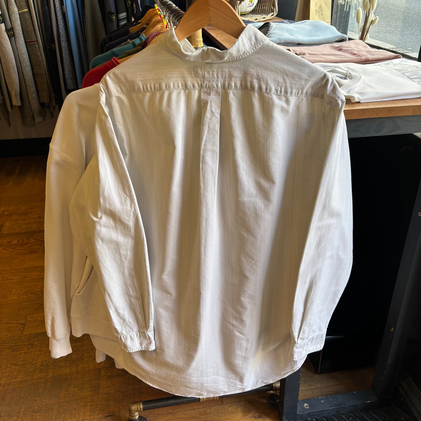 Ralph Lauren Pinstripe Longsleeve Button Shirt White (XL)