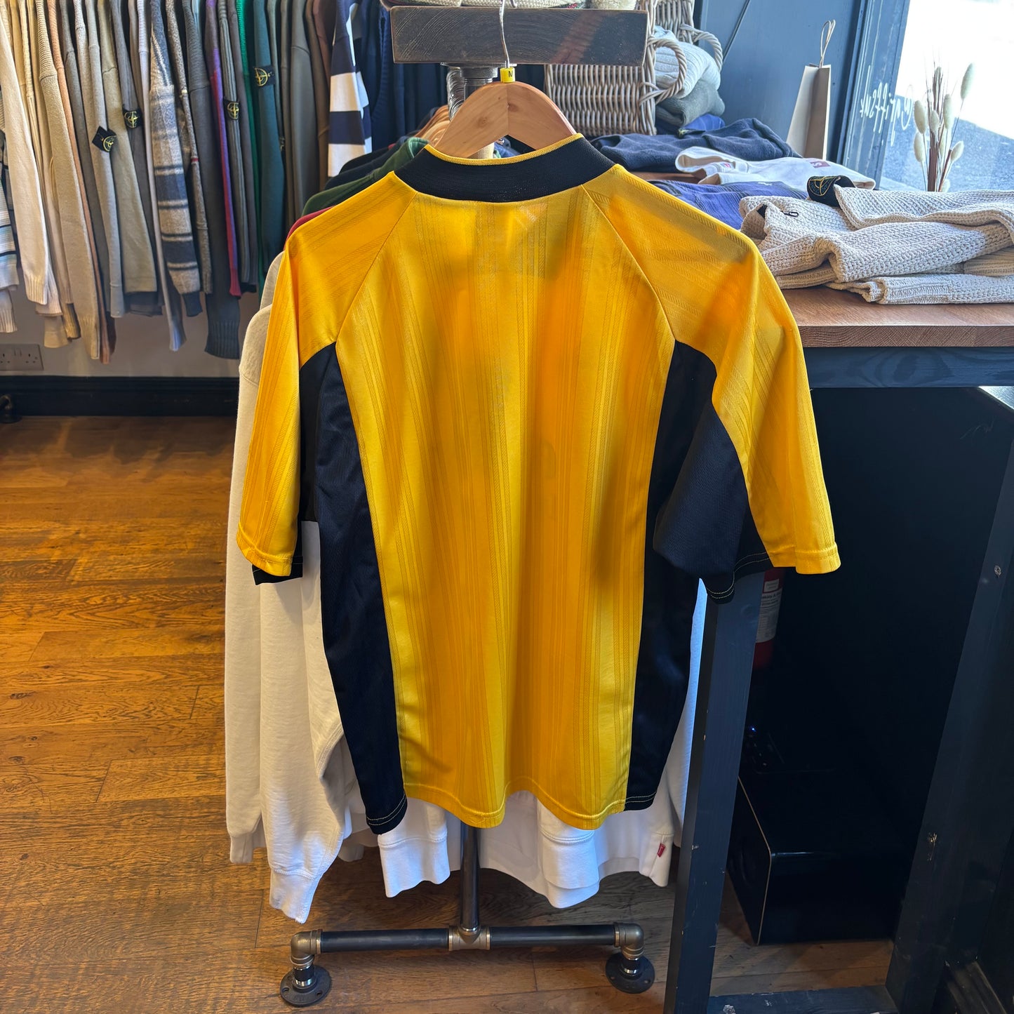 Fulham Adidas 1998/99 Away Shirt Yellow (Medium)