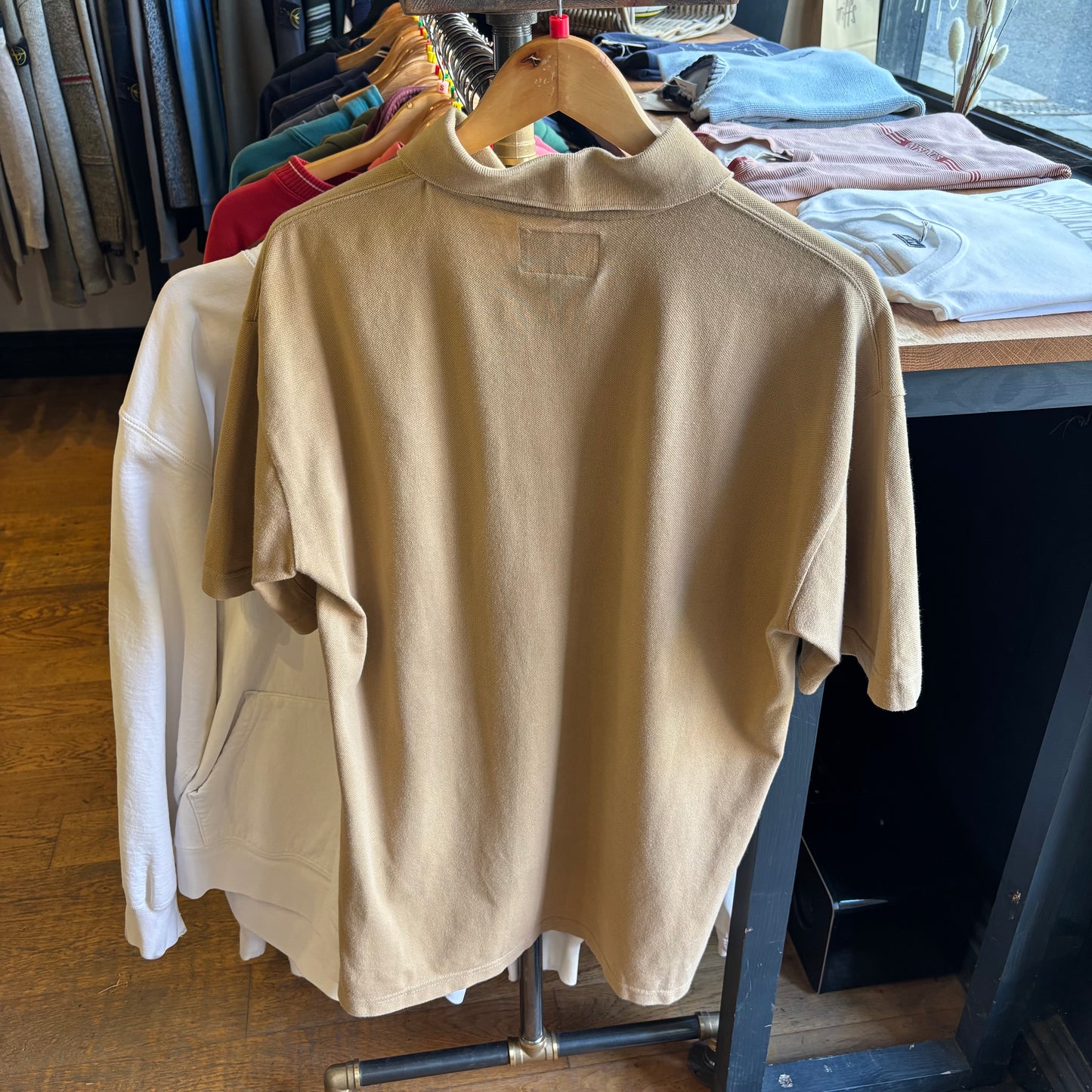 Armani Jeans 90s Polo Shirt Beige (Large)
