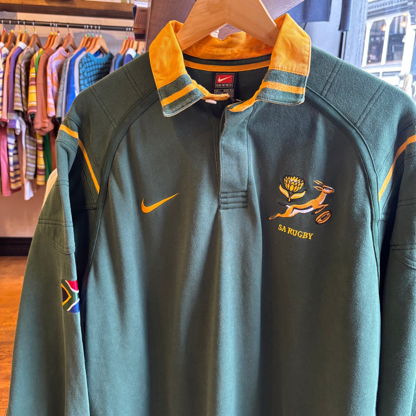 Nike South Africa Longsleeve Rugby Shirt Green (Large)