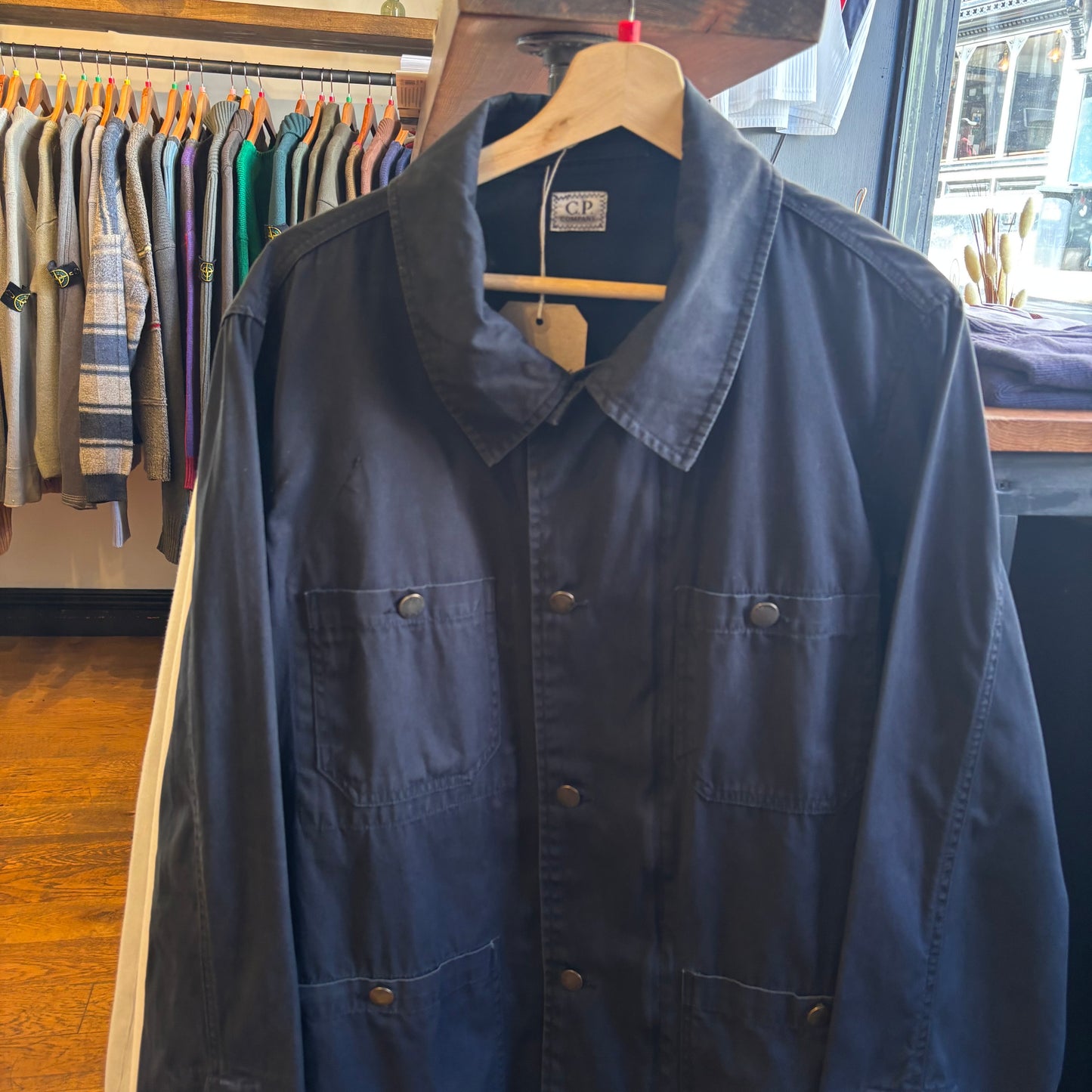 CP Company SS14 Button Up Mille Miglia Jacket Navy (Large)