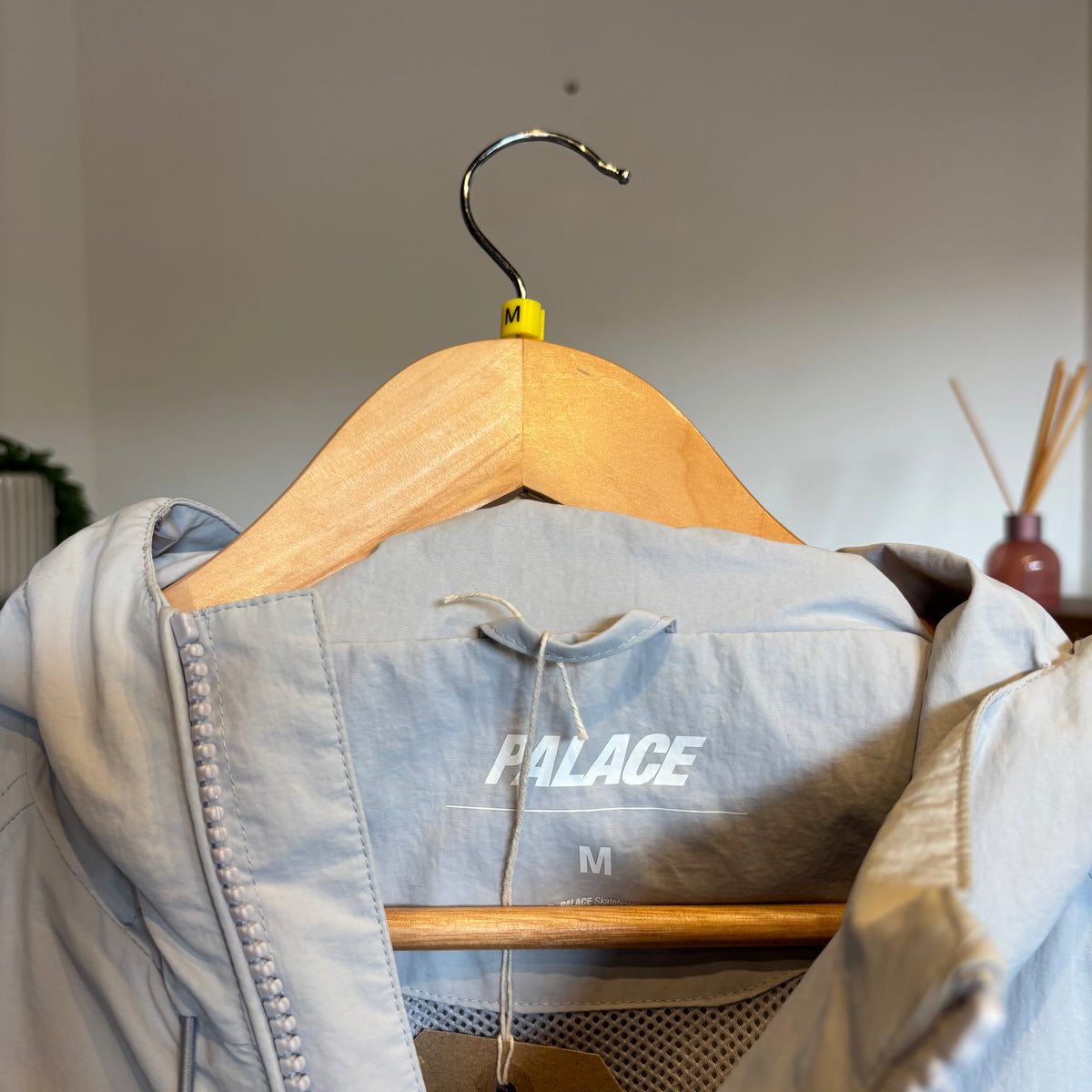 Palace SS26 Asym Shell Jacket Grey (Medium)