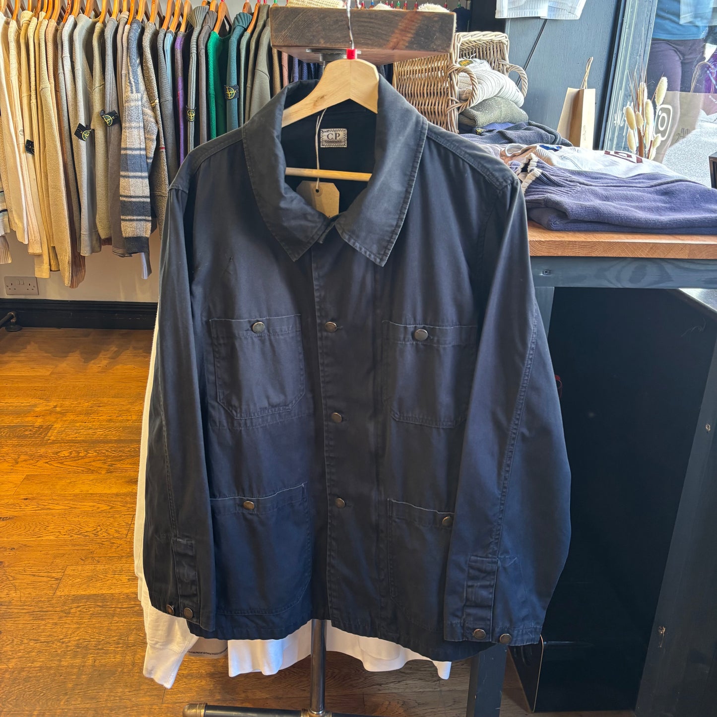 CP Company SS14 Button Up Mille Miglia Jacket Navy (Large)