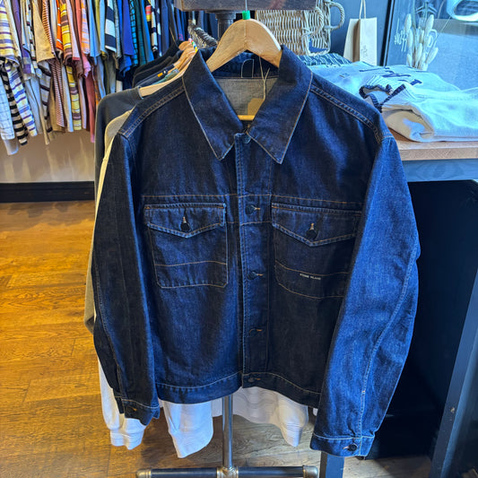 Stone Island Denim 2000's Button Up Jacket Navy (XL)