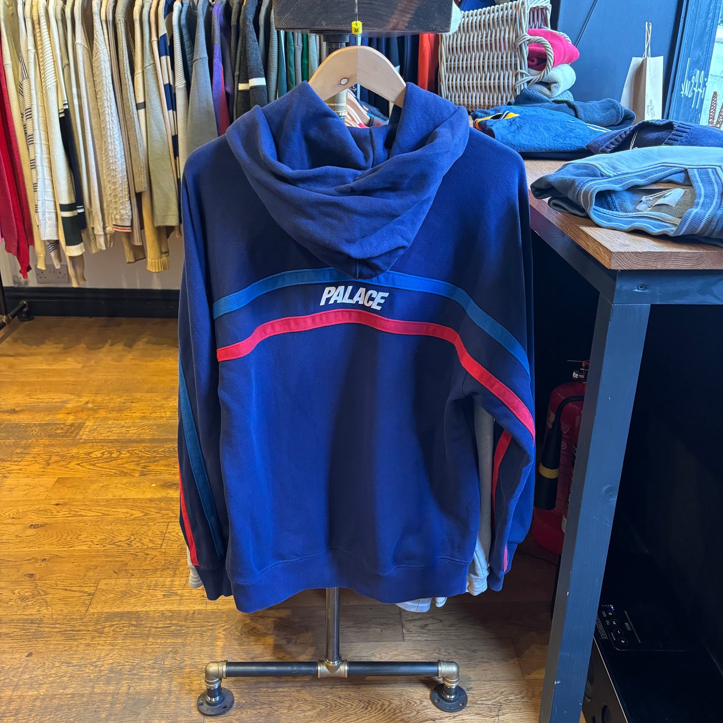 Palace FW18 S-Line Oversized Hoodie Navy (Medium)