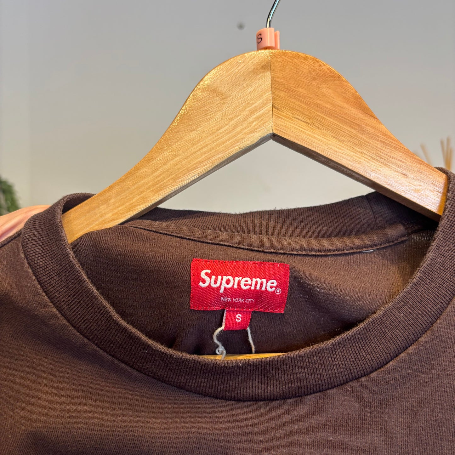Supreme Small Box Logo Longsleeve T-Shirt Brown (Small)