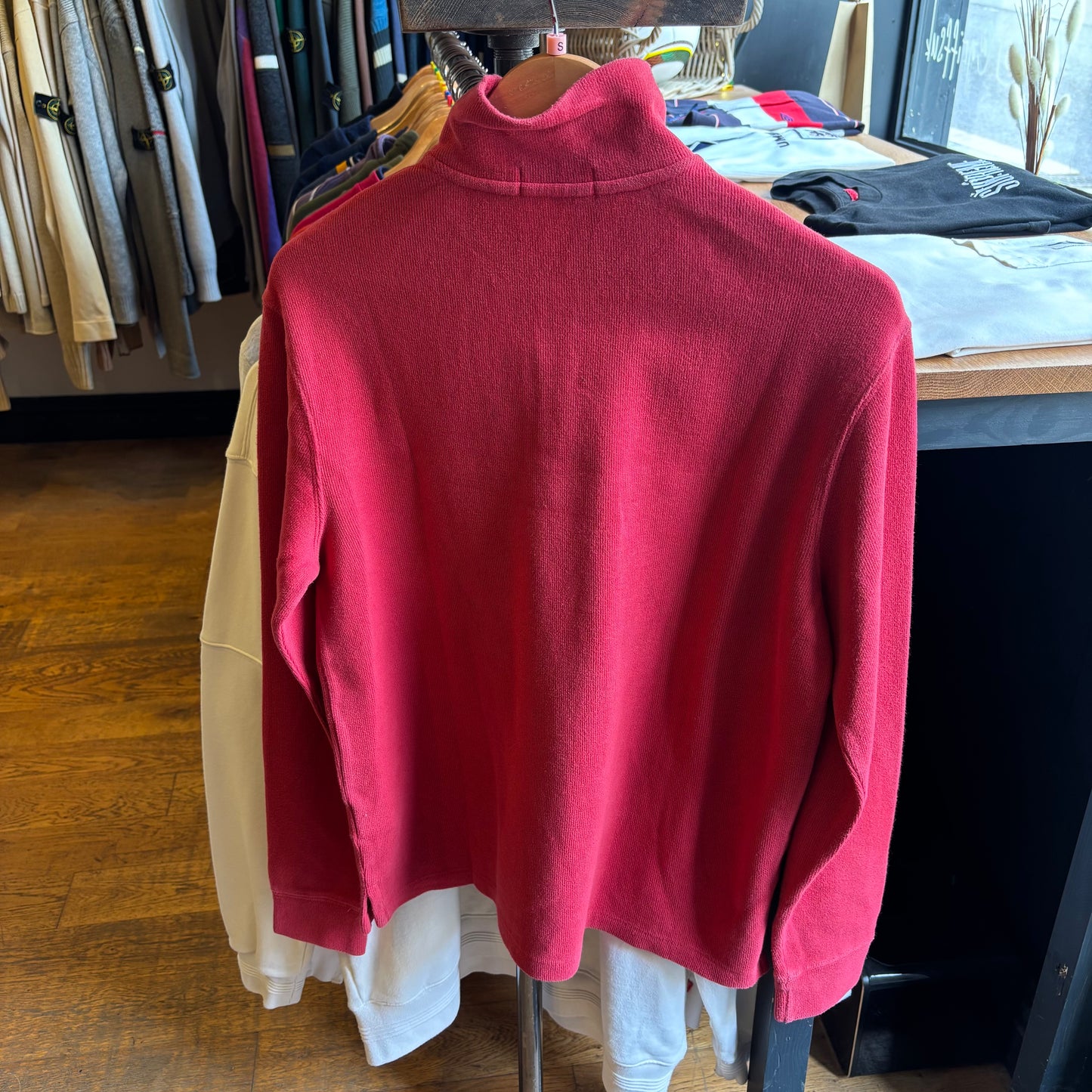 Ralph Lauren Quarter Zip Pullover Jumper Red (Small)