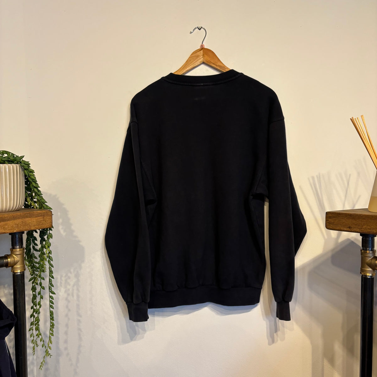 Nike Spellout Oversized Sweatshirt Navy (Small)