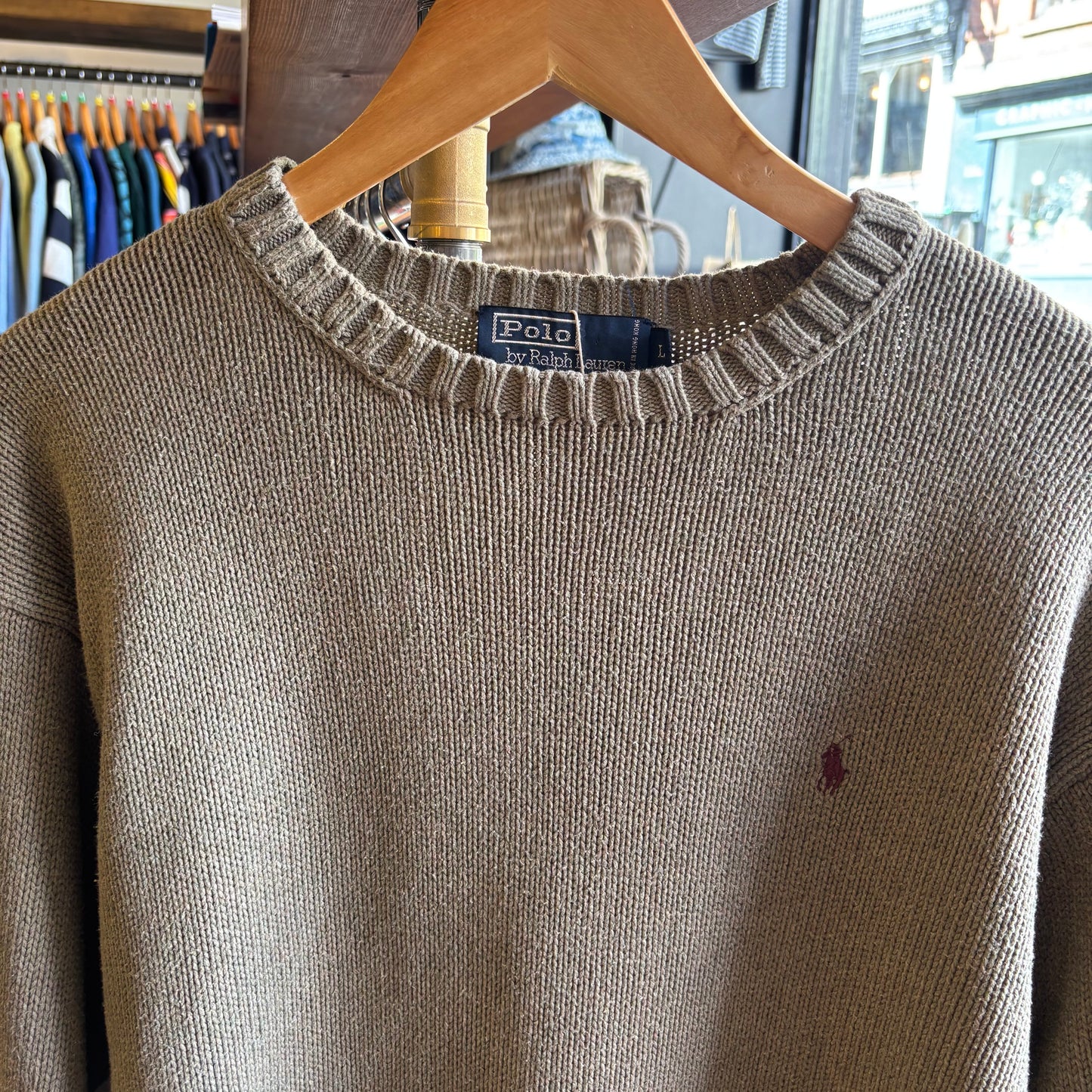 Ralph Lauren Pullover Knit Jumper Green (Large)
