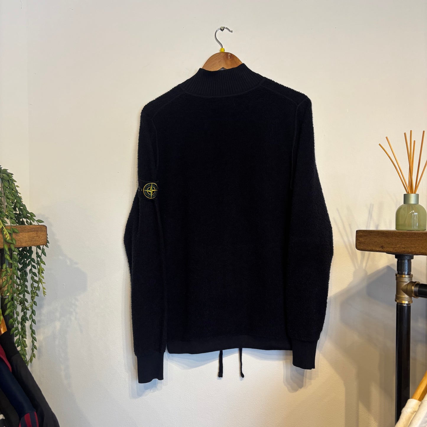 Stone Island A/W 2018 Pullover Towel Knit Navy (Medium)