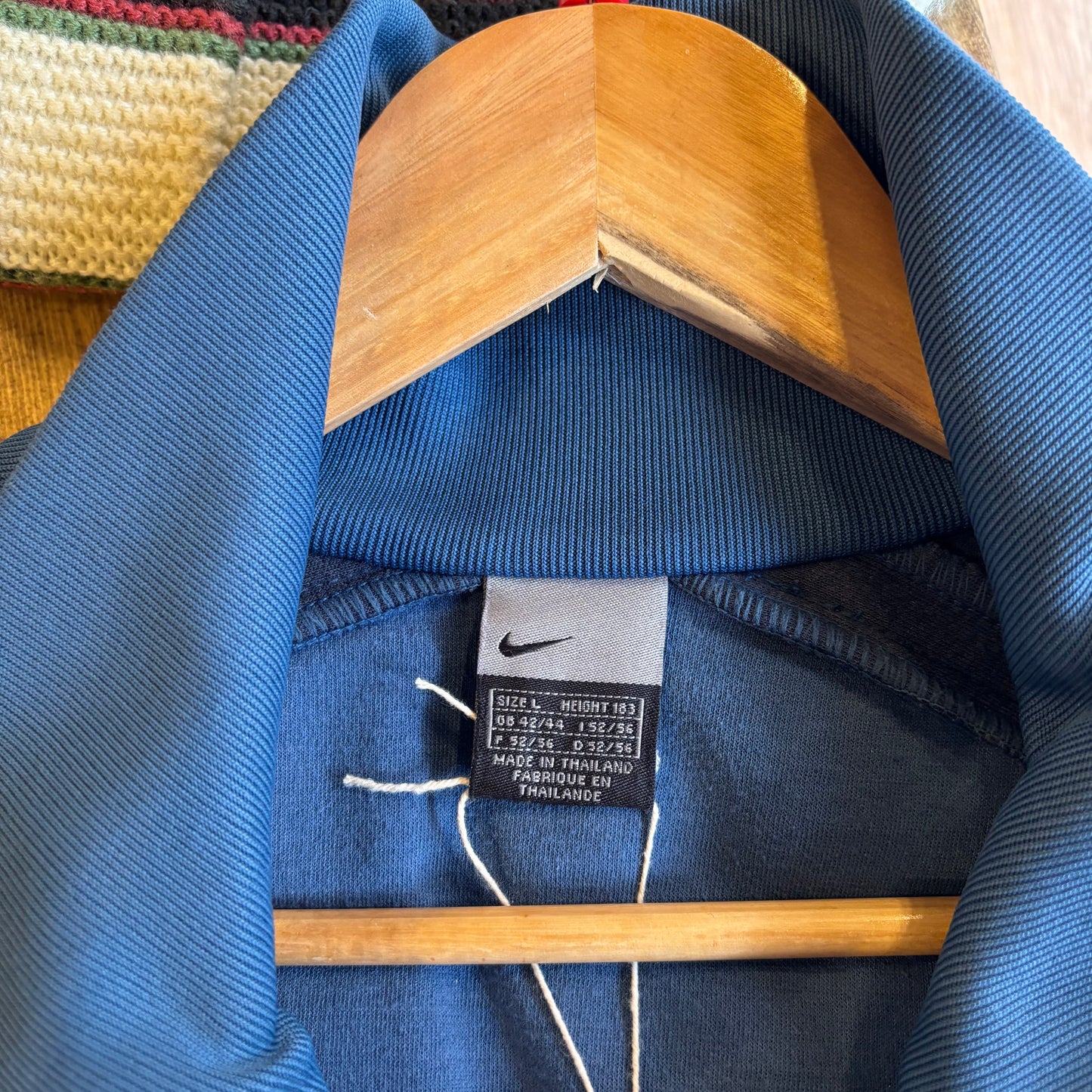 Nike Swoosh Zip Up Track Jacket Blue (Large)